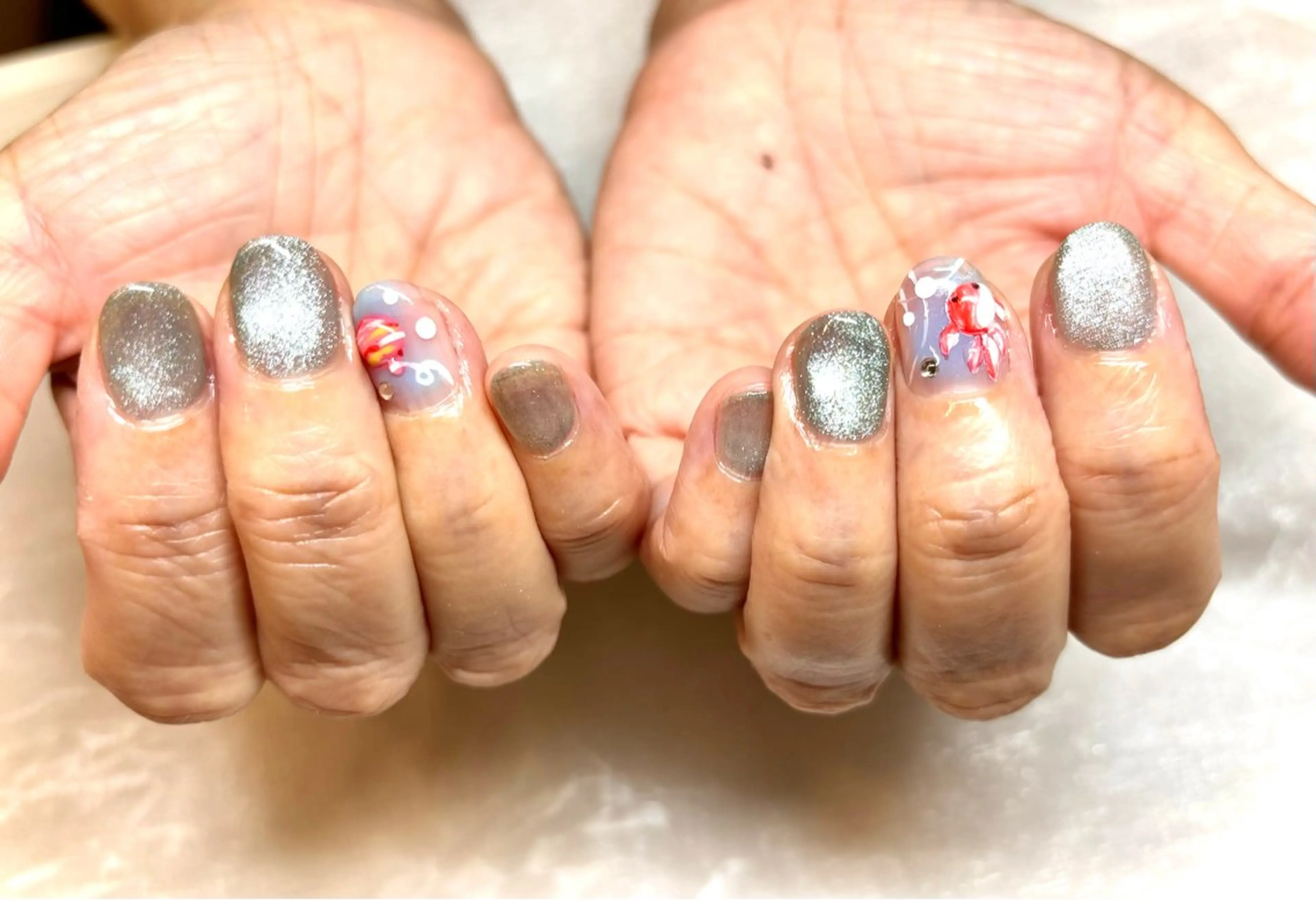 ネイル 持ち込み ぷっくりネイル ハンドネイル solna_ yuのネイルデザイン