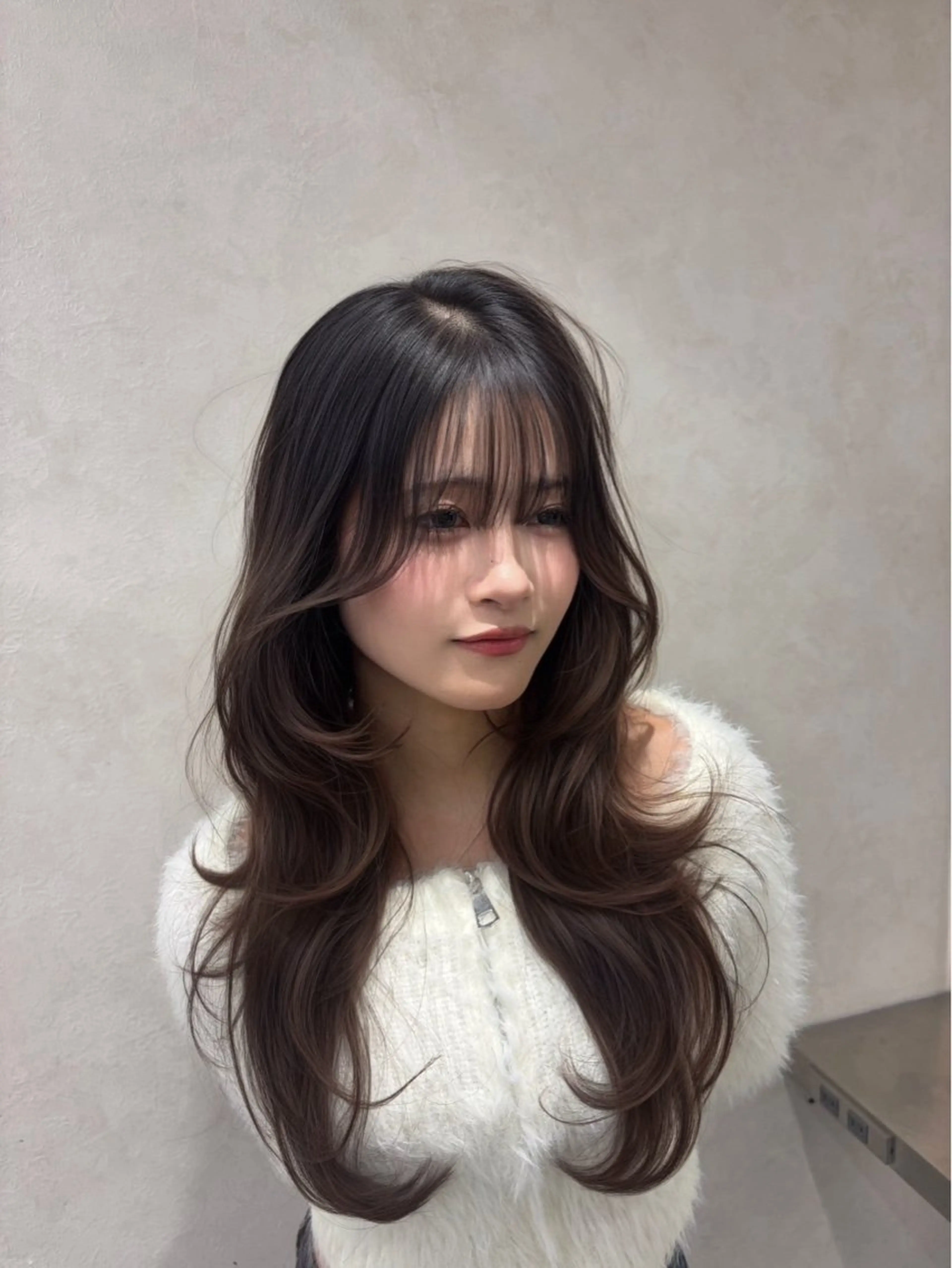 ロング ハッシュカット ハイレイヤー レイヤーカット Yuta✂︎ 韓国レイヤー🪽のヘアスタイル