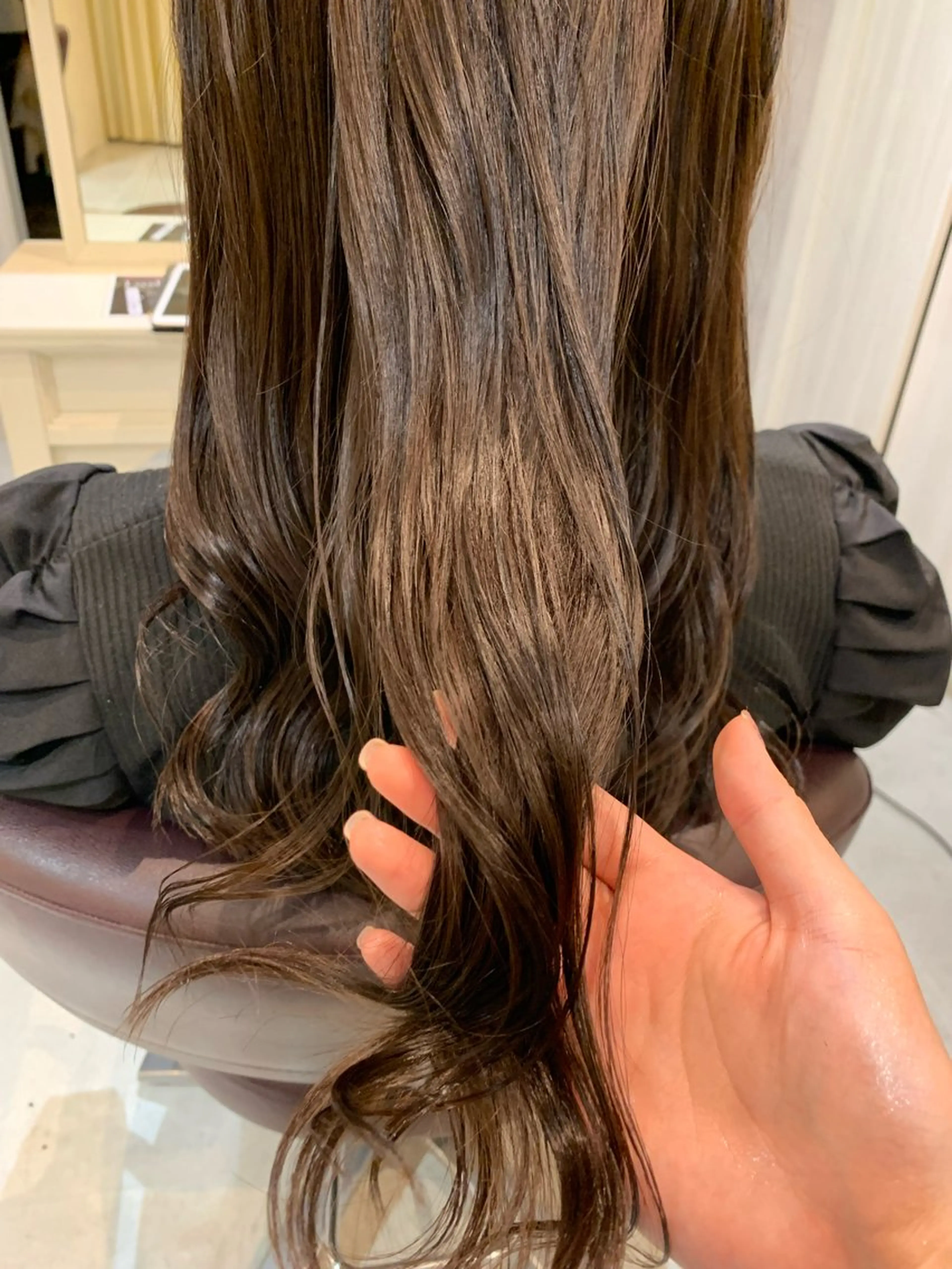 ロング カラー アッシュ 透明感カラー グレージュ SALOWIN名古屋栄店所属・Yuuki🌷名古屋 栄 カラー/ボブのヘアスタイル