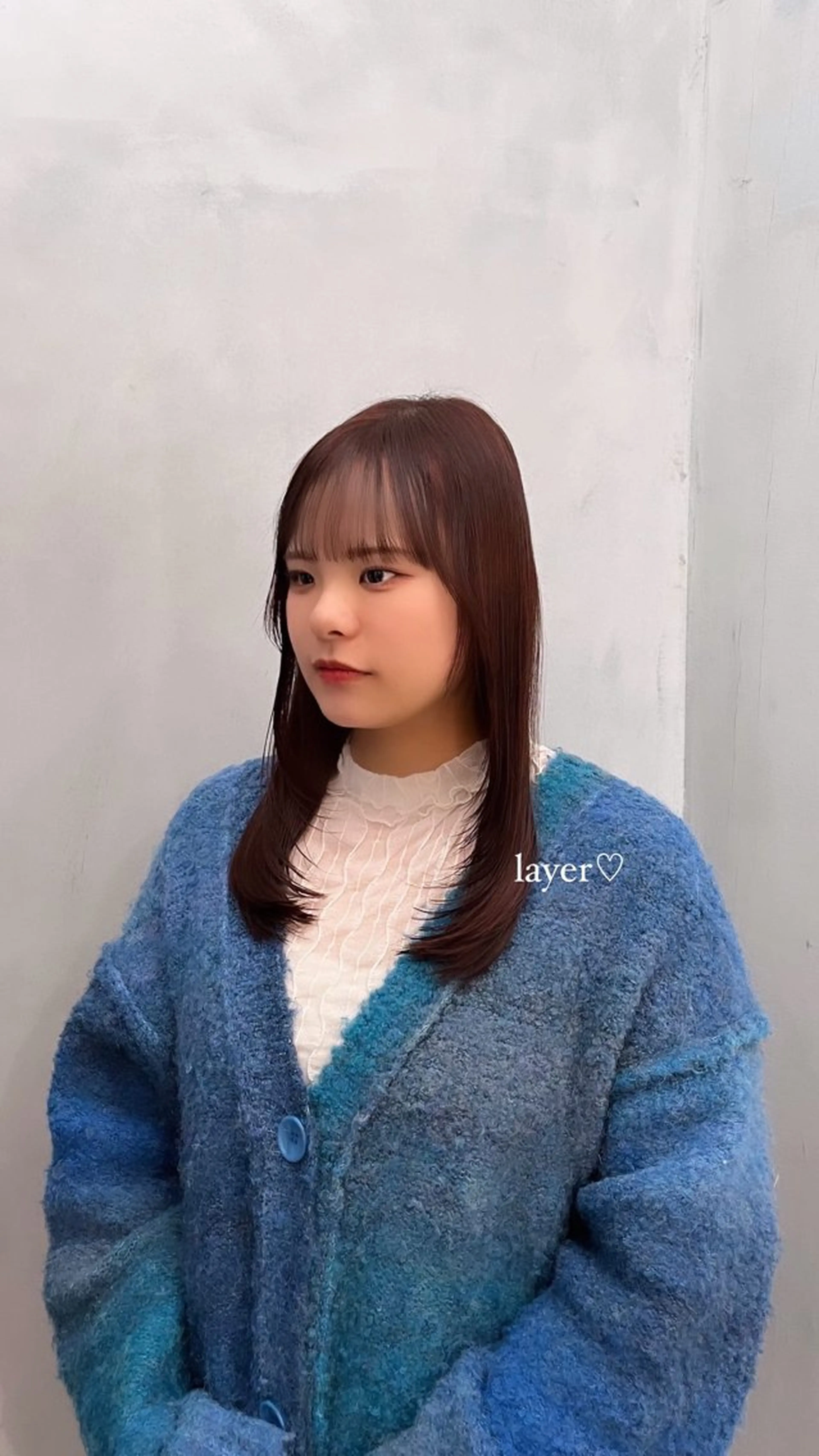 セミロング レイヤーカット 𝙆𝙖𝙞🎀🩶 レイヤー/縮毛矯正のヘアスタイル