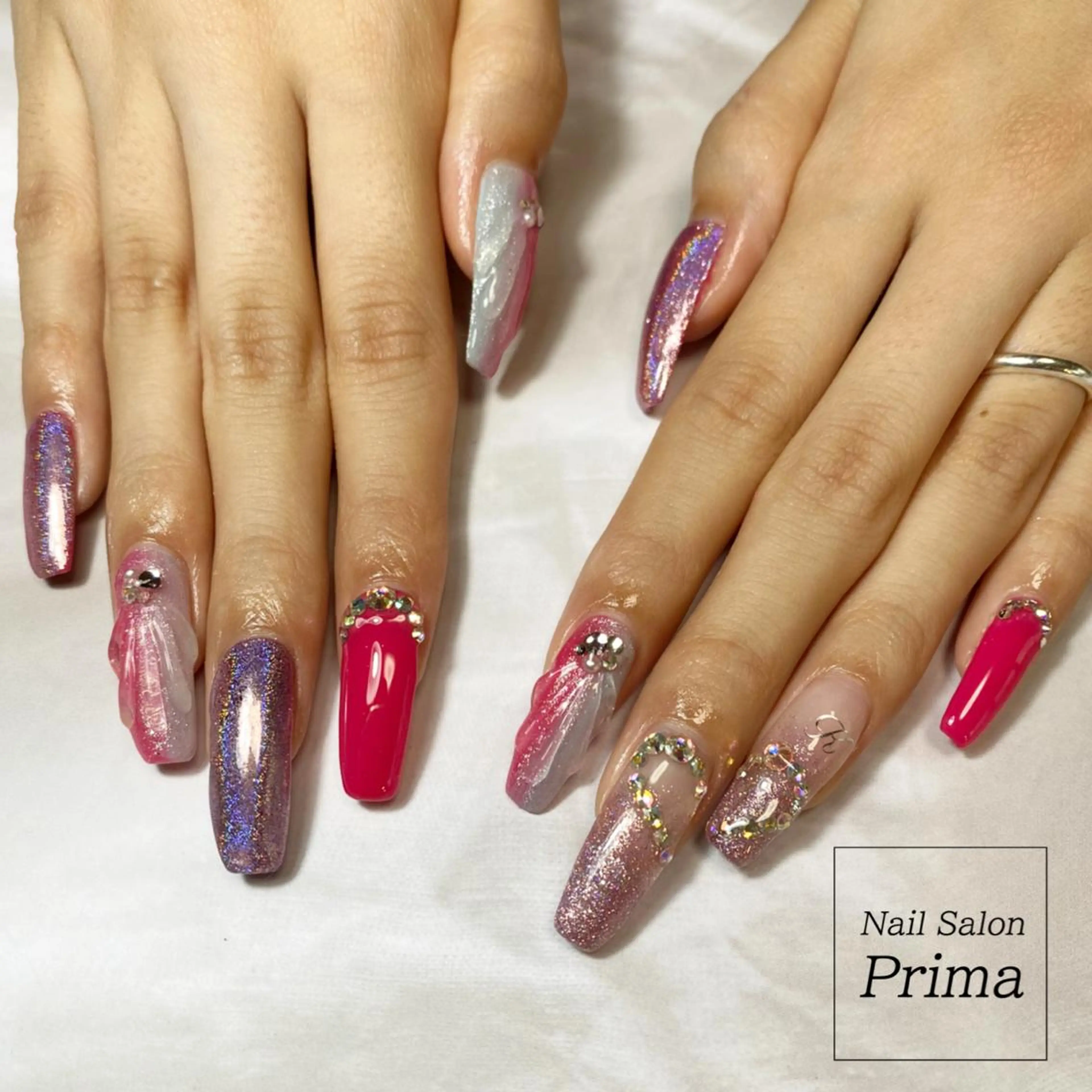 ロング ネイル SalonPrima Nail & Eyeのマツエク・マツパデザイン