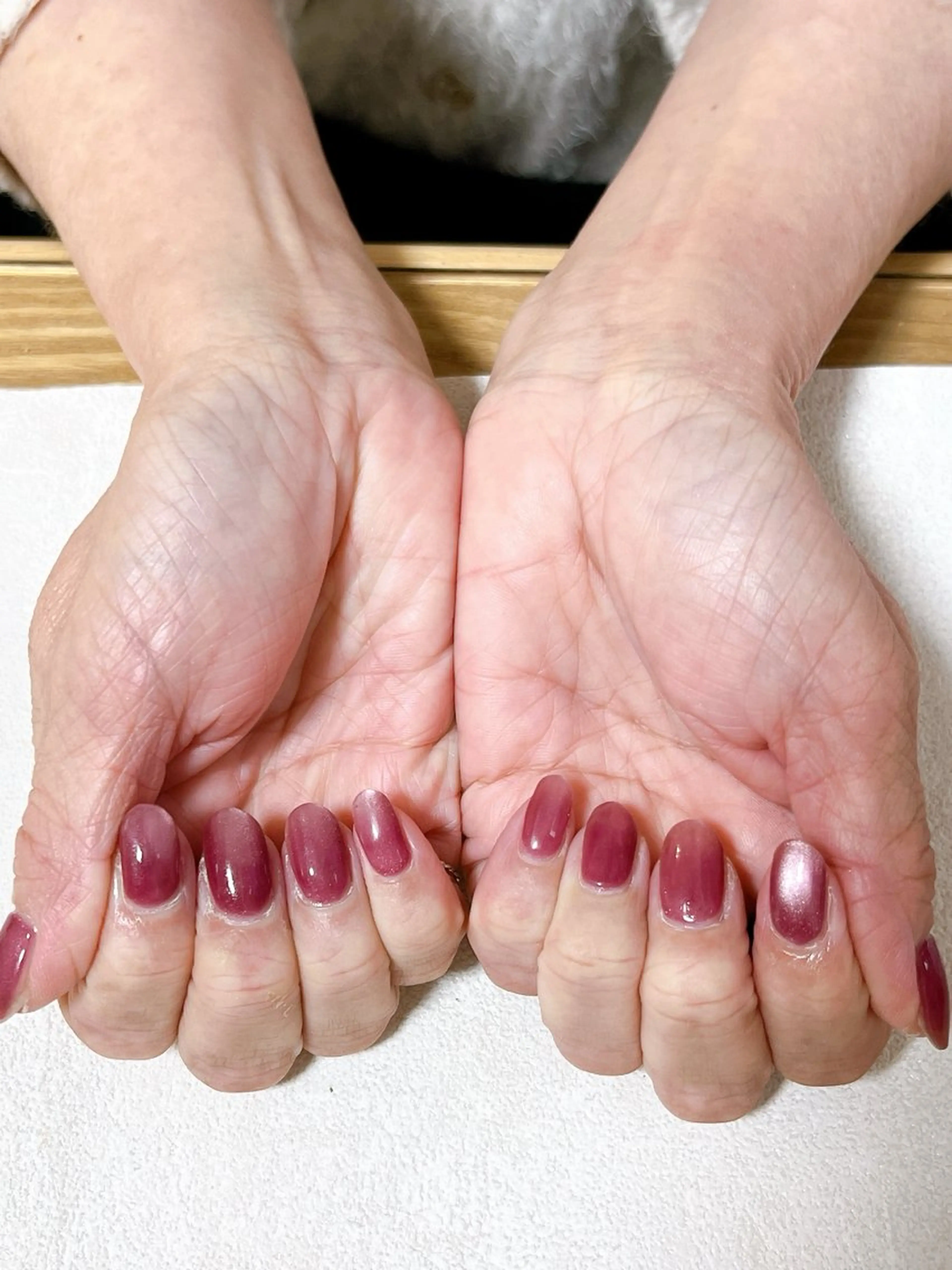 ネイル オーロラネイル フットネイル フレンチネイル ジェルネイル ハート ハンドネイル Mogu nail 二子玉川のネイルデザイン