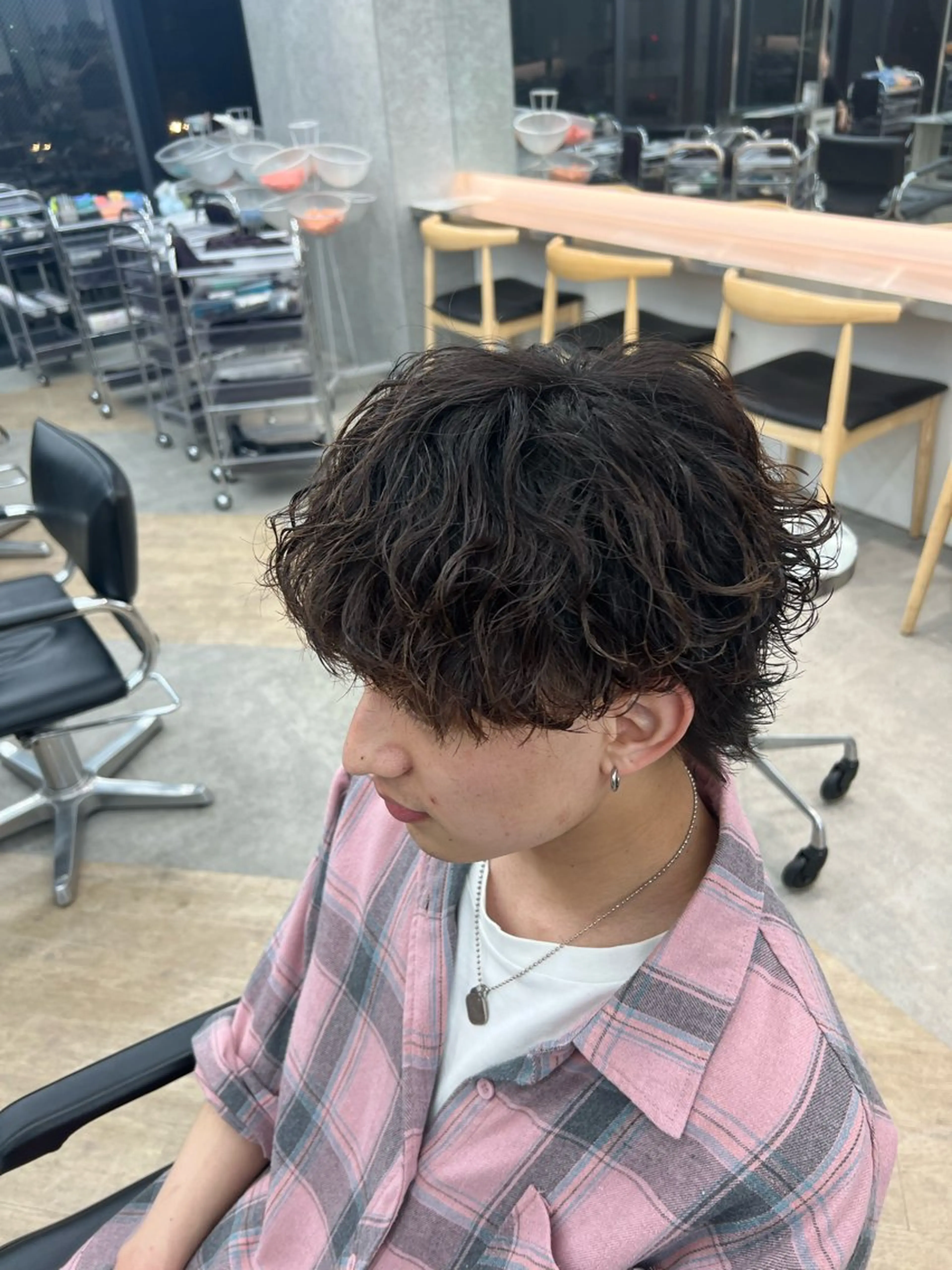 パーマ メンズ パーマ 🌀toa/波巻き✨ /メンズパーマ／栄のヘアスタイル