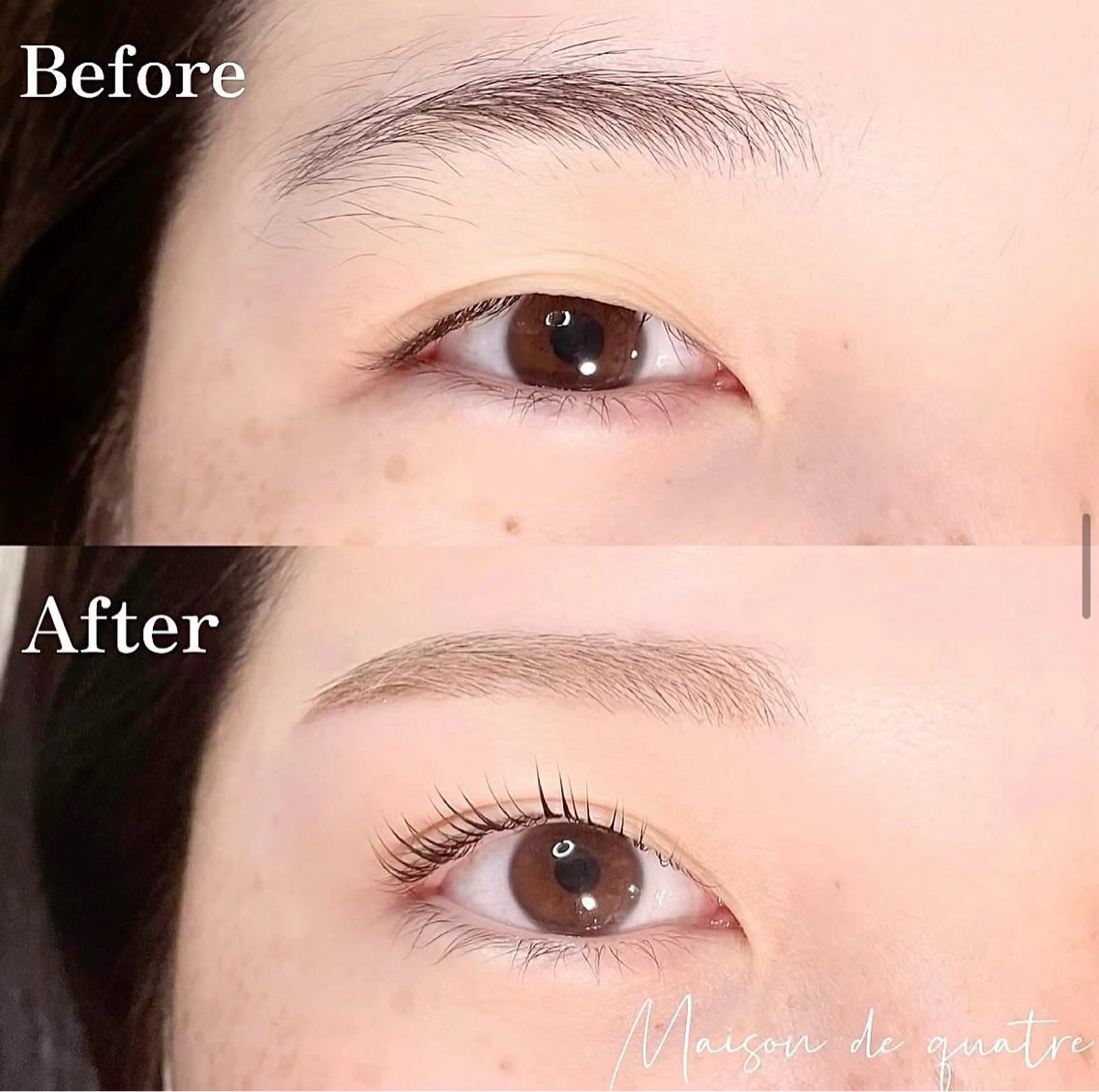 【人気No1目元セット💫】感動級に垢抜ける🪞🫧上まつげパーマ×アイブロウスタイリングの写真