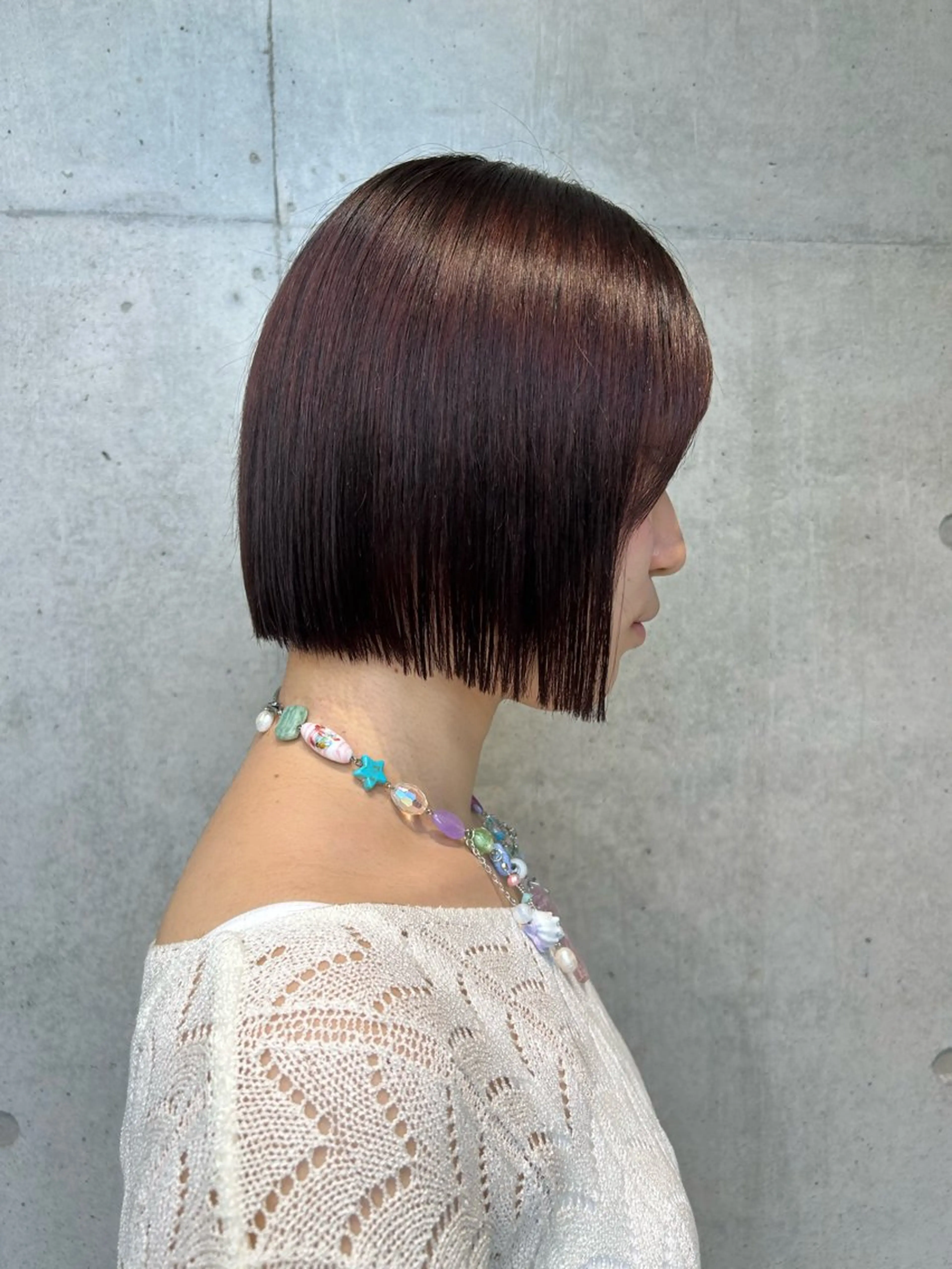 ショート カラー ヘアアレンジ カット ヘアカラー トリートメント ボブ艶モテカラー🫧 カリンのヘアスタイル