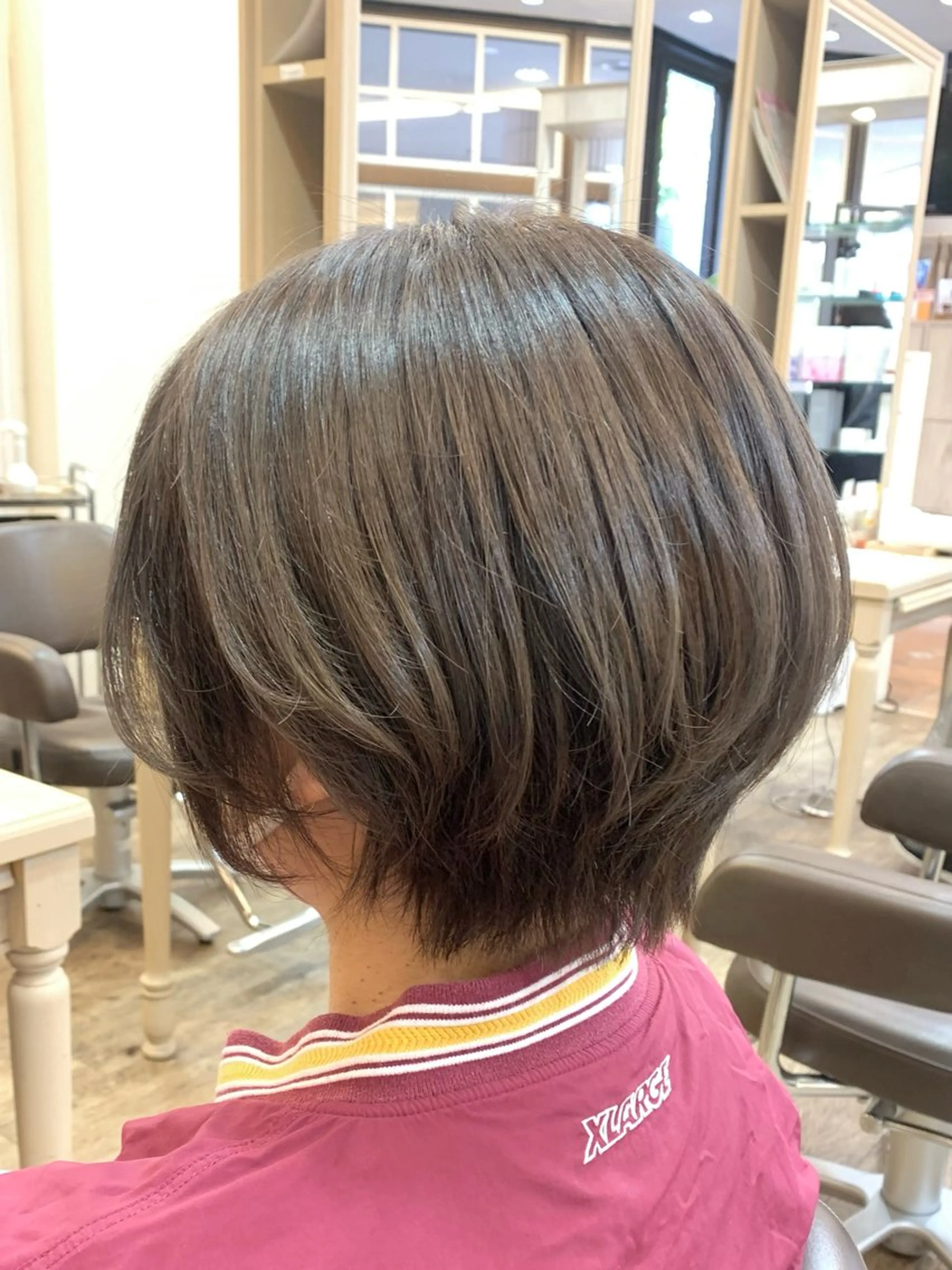 ショート カット ヘアカラー トリートメント 福原遼華/小顔ショー ト/髪質改善のヘアスタイル