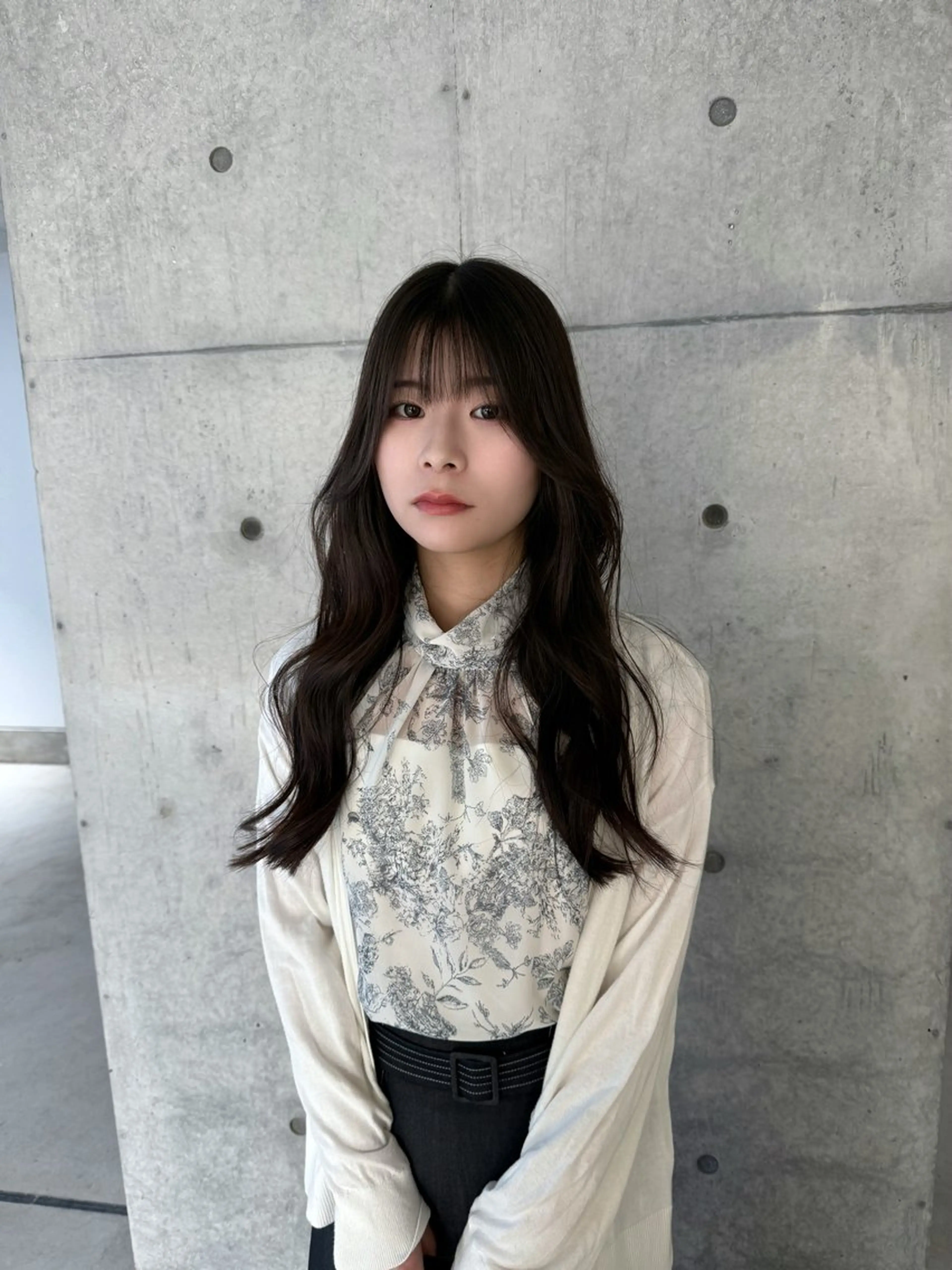 ロング ロングレイヤー アッシュ 顔周りカット 韓国風ヘア レイヤーカット カット 誰よりも丁寧なカット 🍀小林輝のヘアスタイル