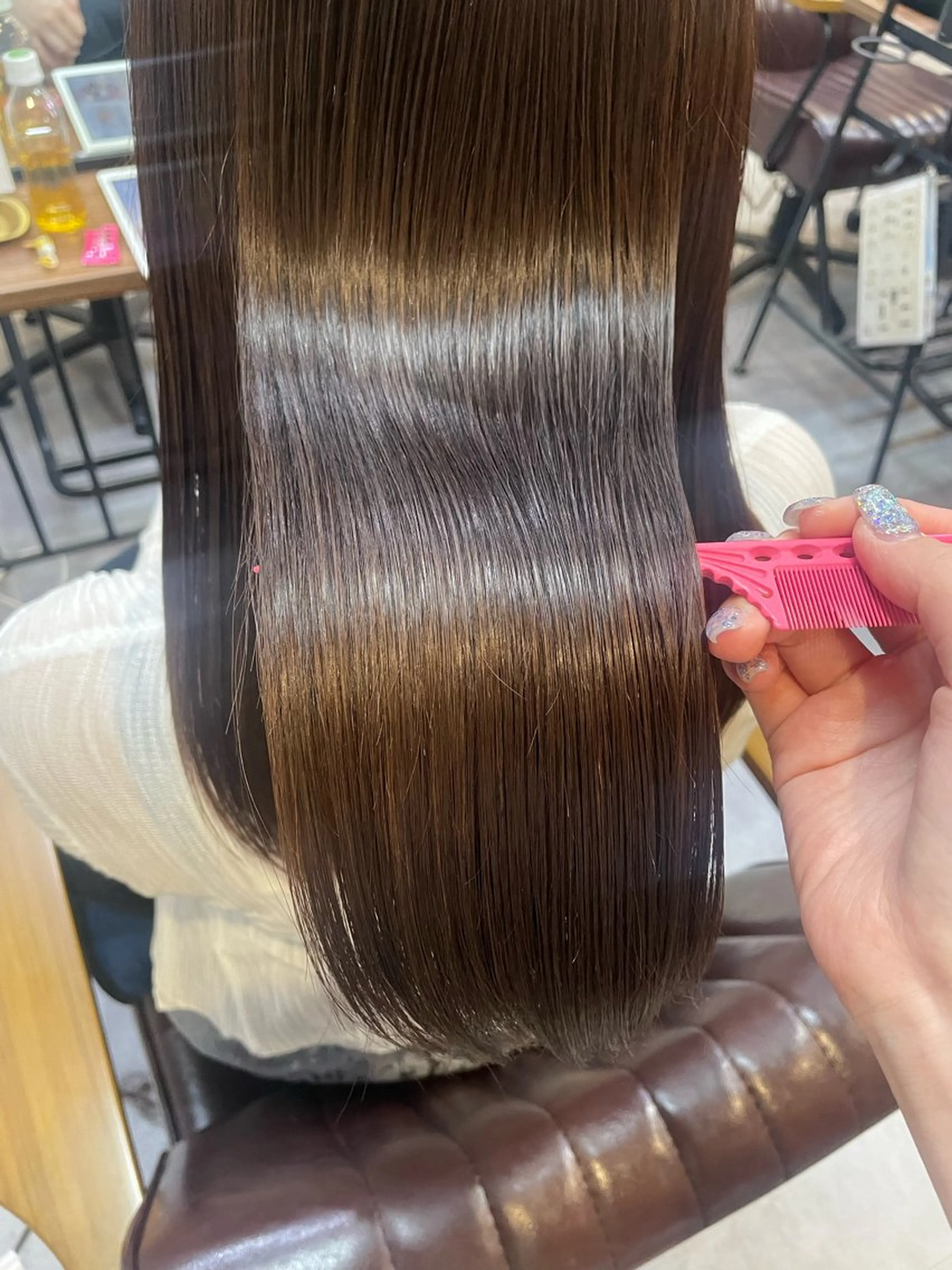 ロング ヘアカラー トリートメント 原 麻耶のヘアスタイル