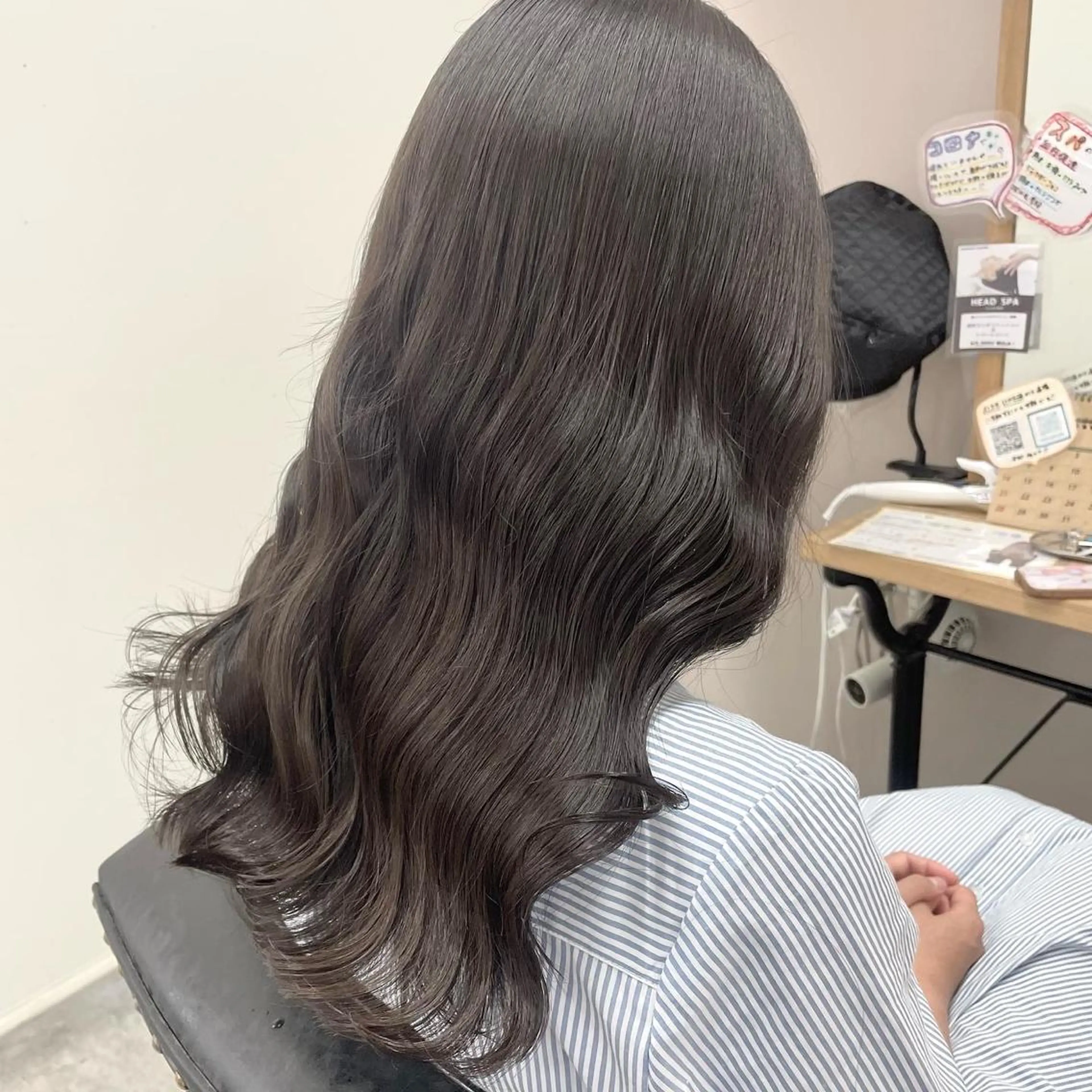 セミロング カラー 🔵暗髪　特化🔵 梅田・増田のヘアスタイル