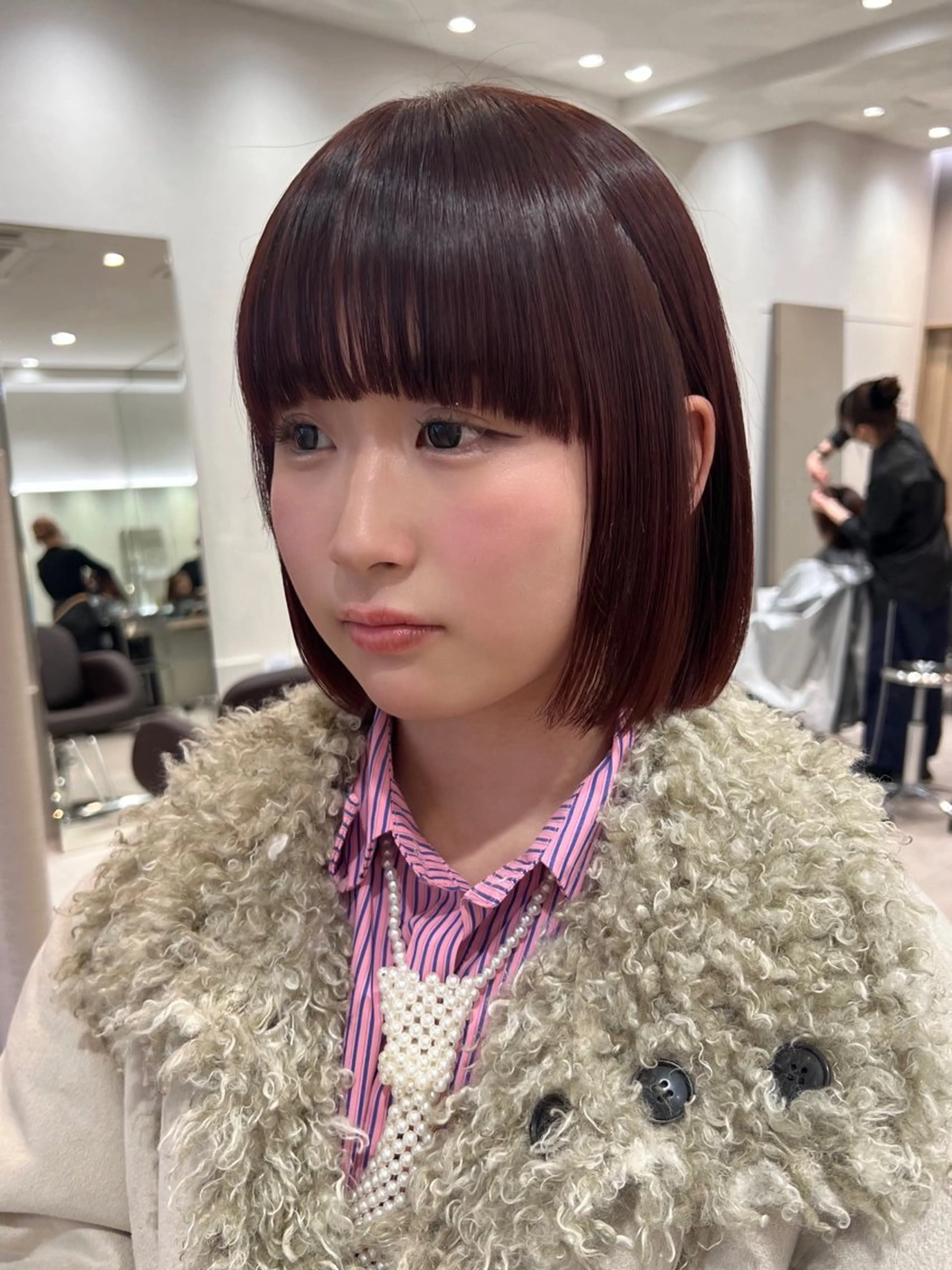 ミディアム カラー 艶カラー/レイヤー/ atsumi⛰️🧸のヘアスタイル