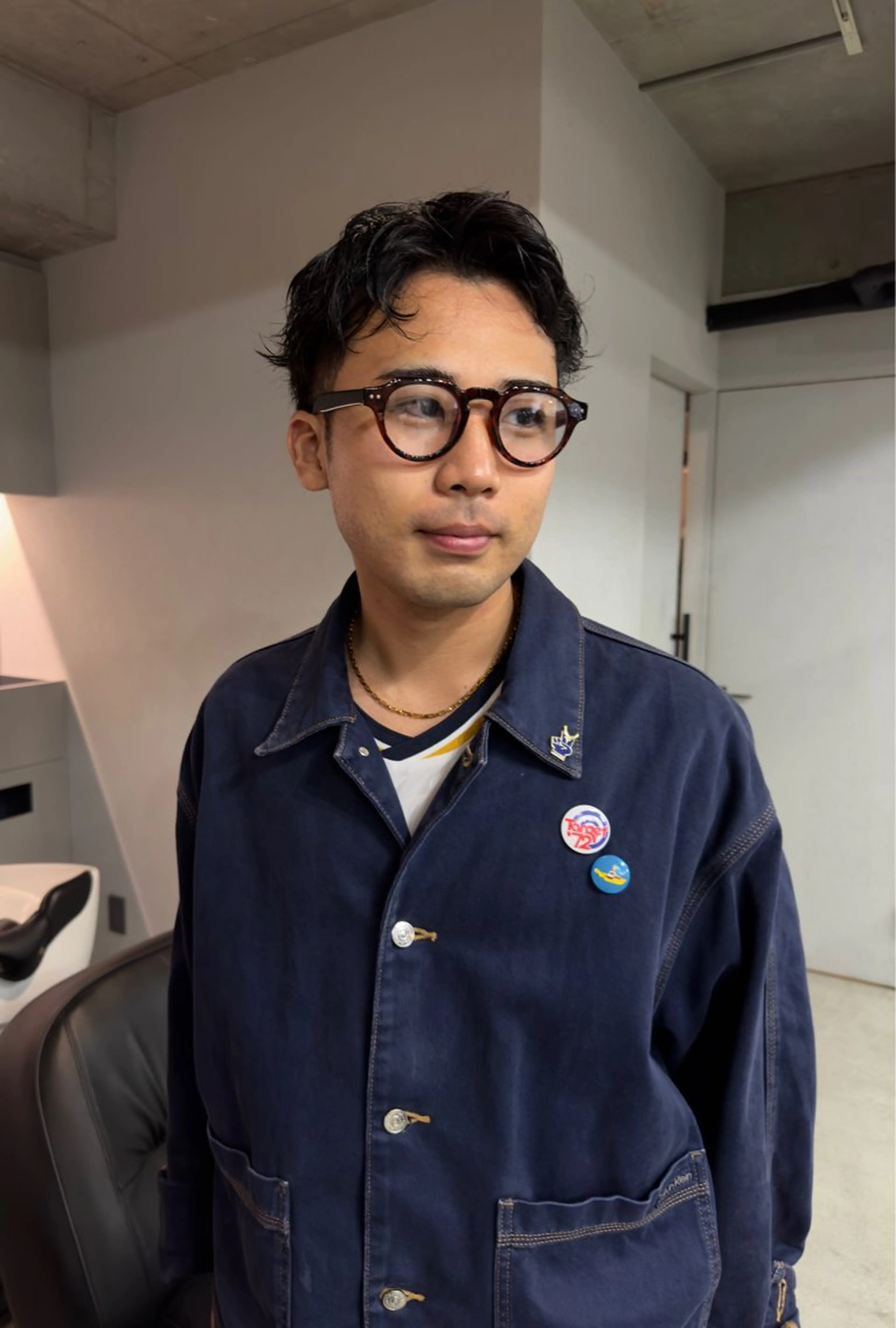 ショート パーマ メンズ カット 吉田一輝 外国人パーマのヘアスタイル