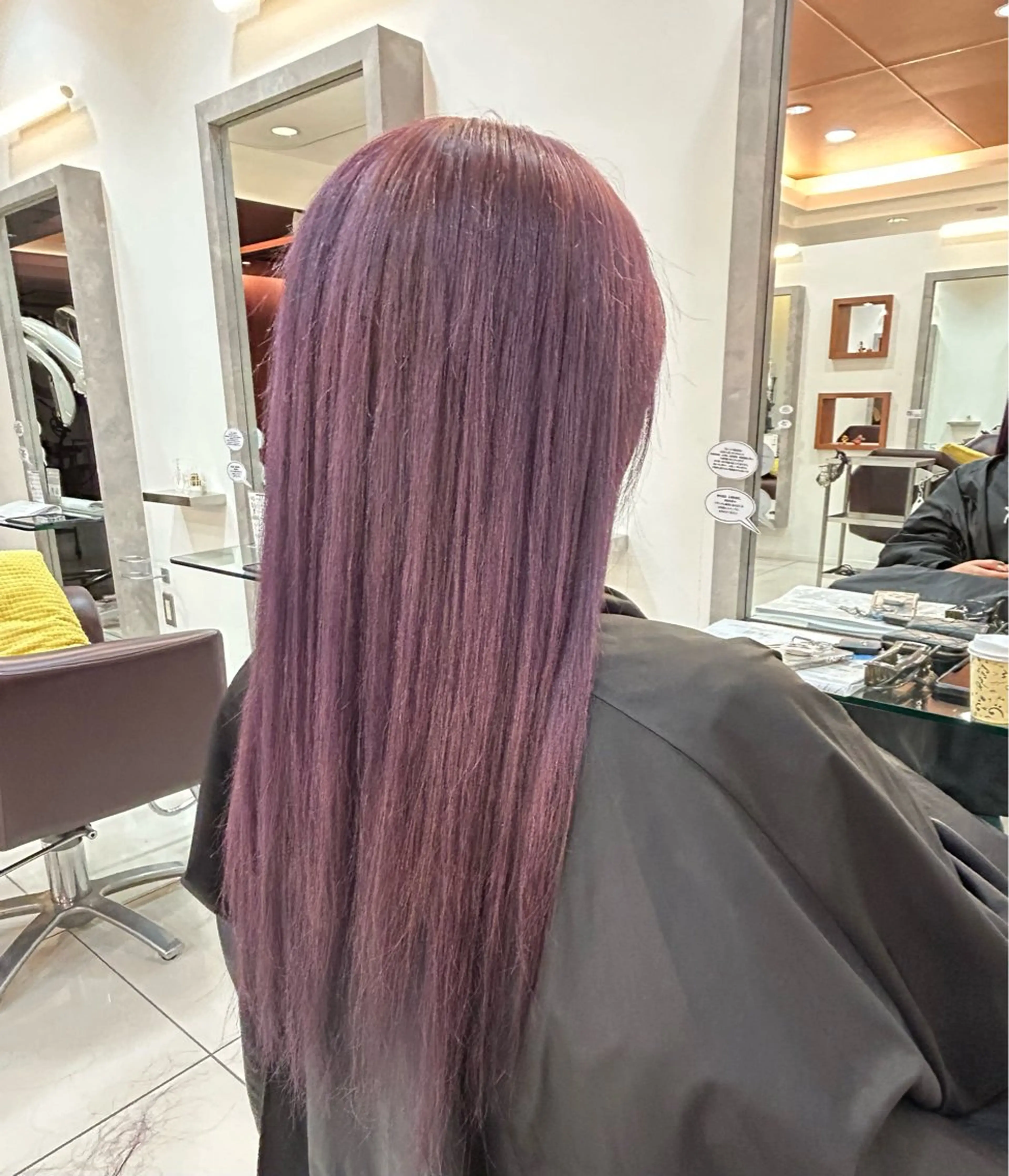 ロング カラー ハイトーンカラー ピンクカラー ピンクパープル パープルカラー トップスタイリスト 林すずかのヘアスタイル