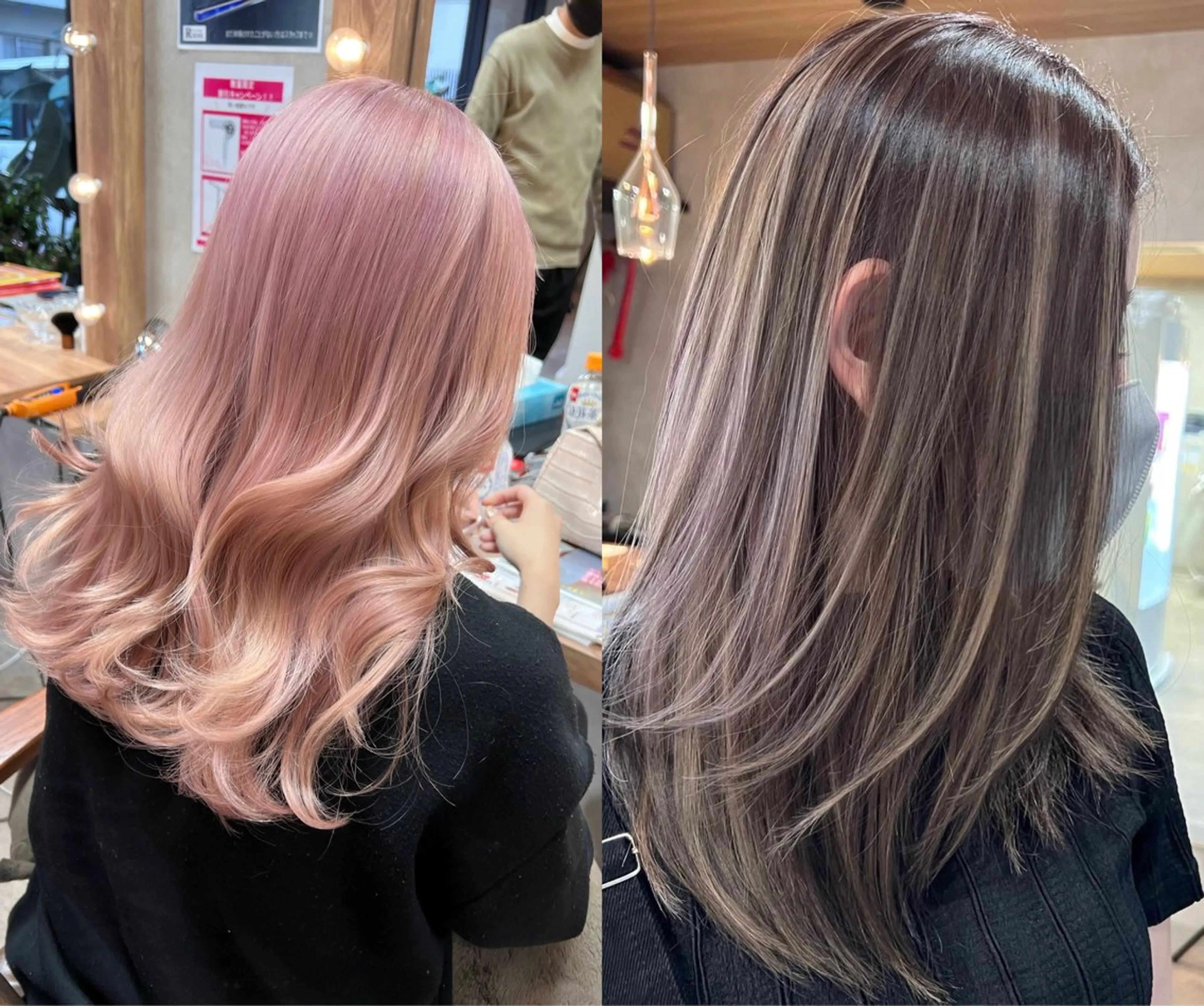 ロング ヘアカラー トリートメント ヘッドスパ RIENS xrea一樹のヘアスタイル