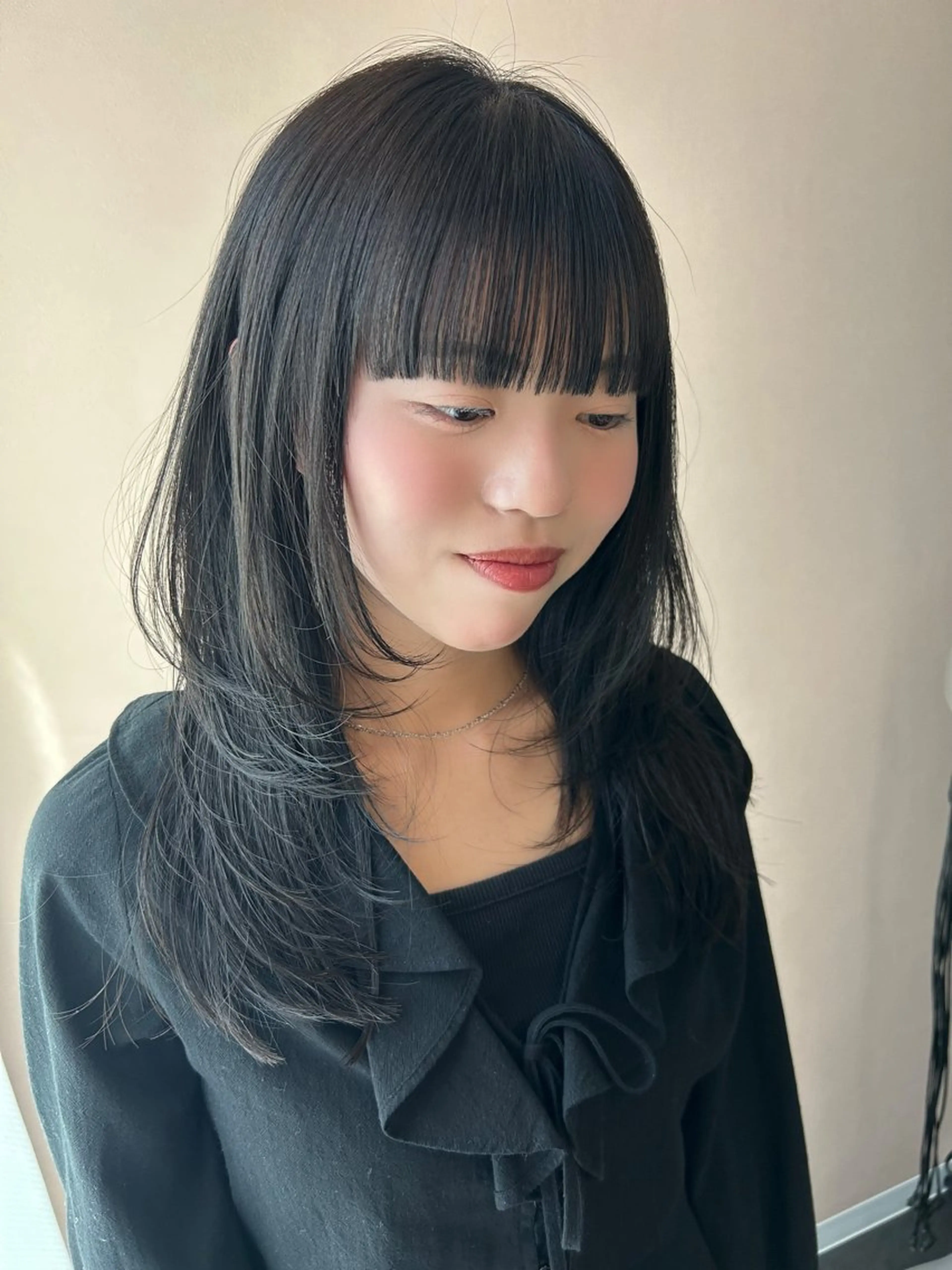 ロング カラー レイヤーカット hub hair レイヤー/透明感のヘアスタイル