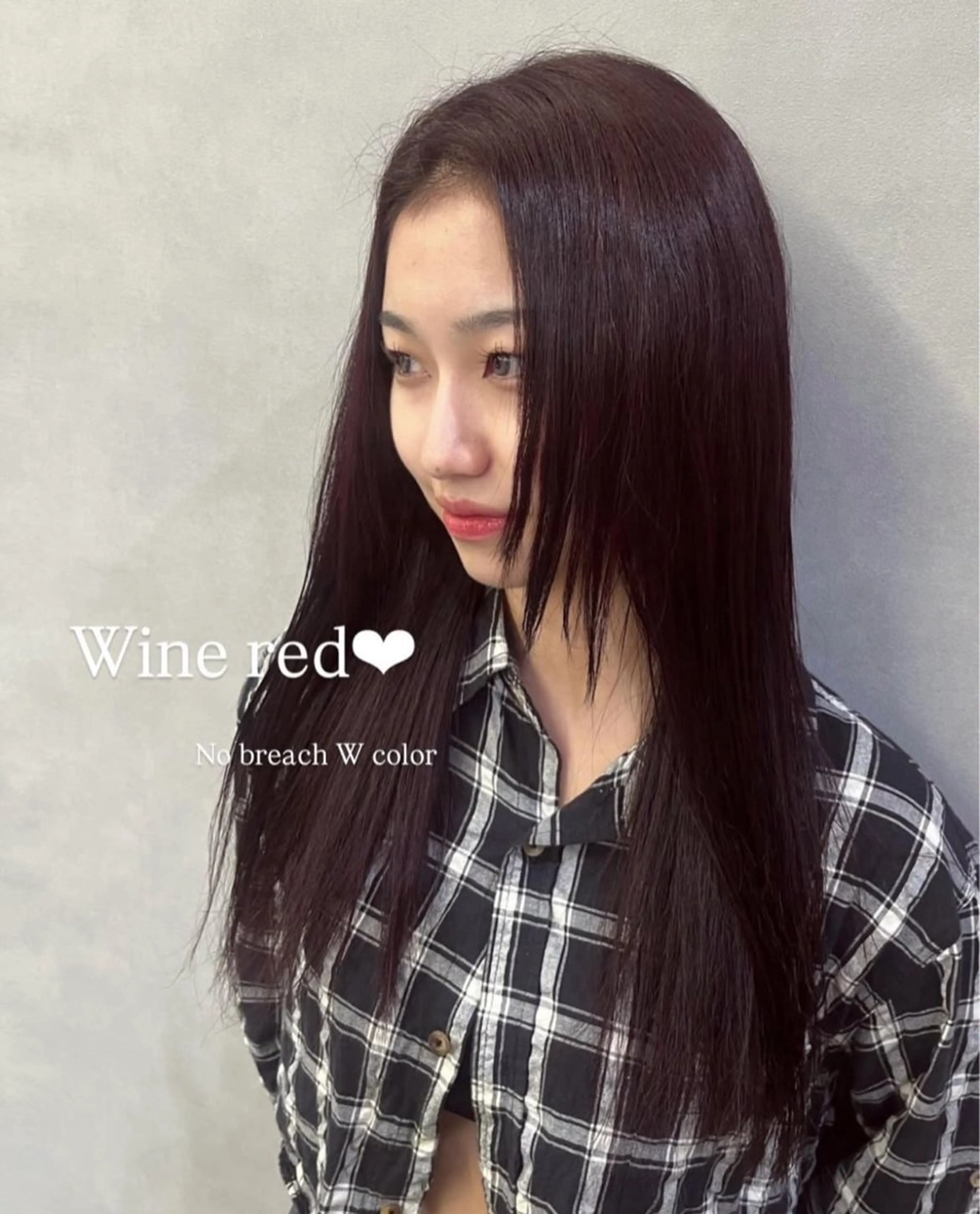 ロング ヘアカラー トリートメント Mirai/ 艶カラー/暖色カラーのヘアスタイル