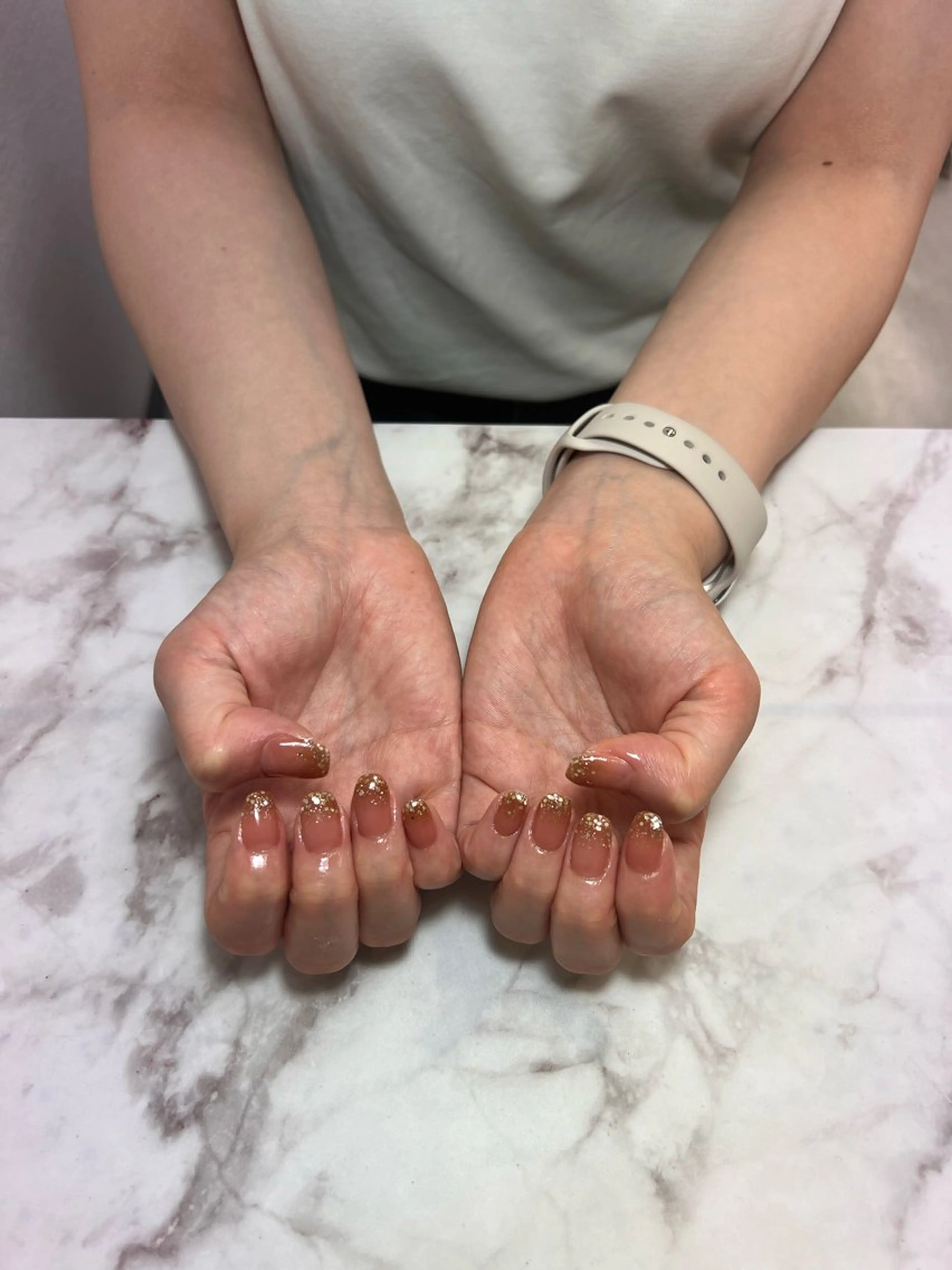 ネイル ラメ(グリッター) ラメグラデーション KANOネイリスト/ UNELMA天神のネイルデザイン