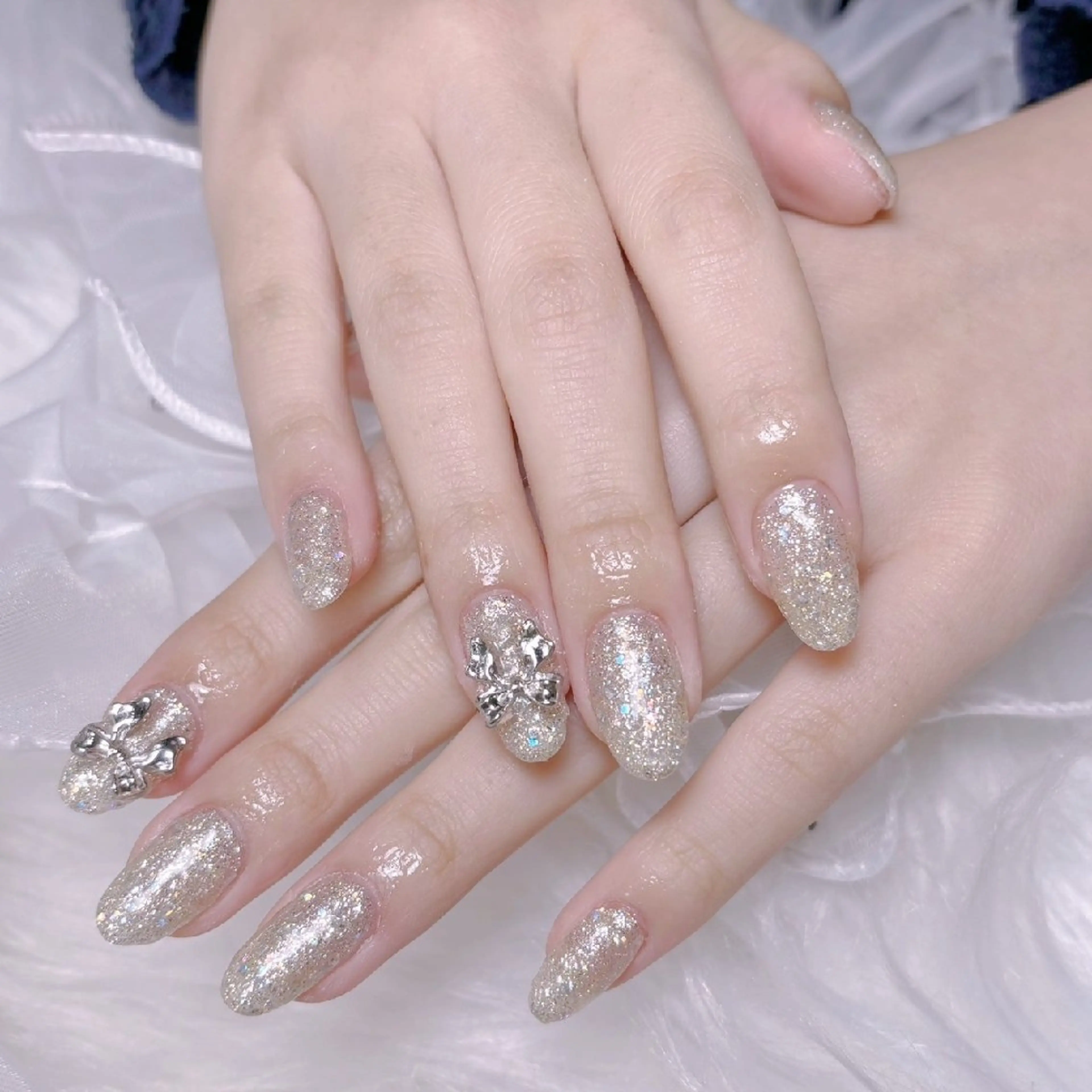 ネイル ハンドネイル ki🍒🍒 ki ツルツルネイルのネイルデザイン