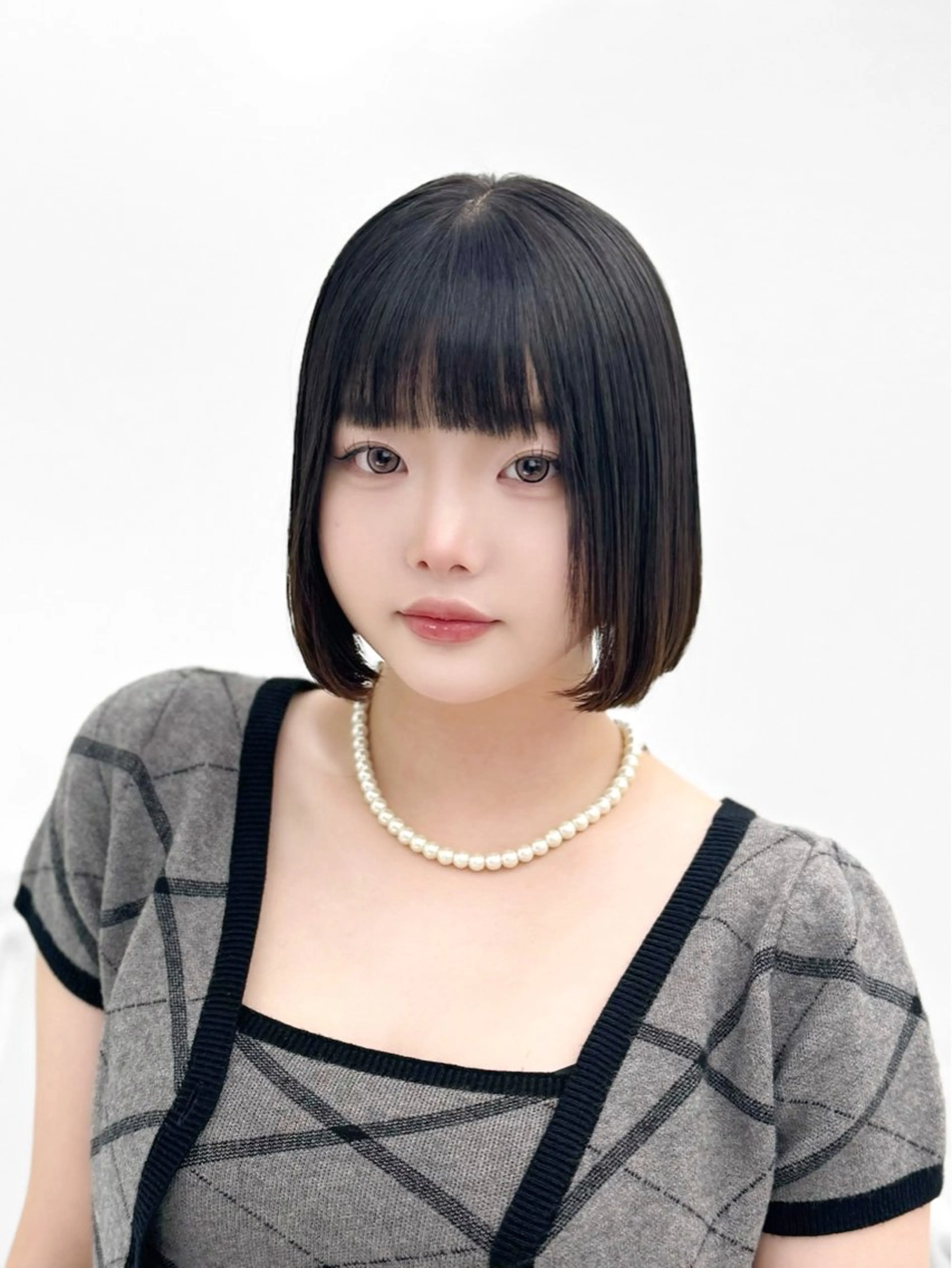 ショート カラー ヘアアレンジ カット ヘアカラー 縮毛矯正 トリートメント ヘッドスパ ヘアセット ‎🤍韓国ボブ/ 縮毛矯正🪽‪ひかりのヘアスタイル