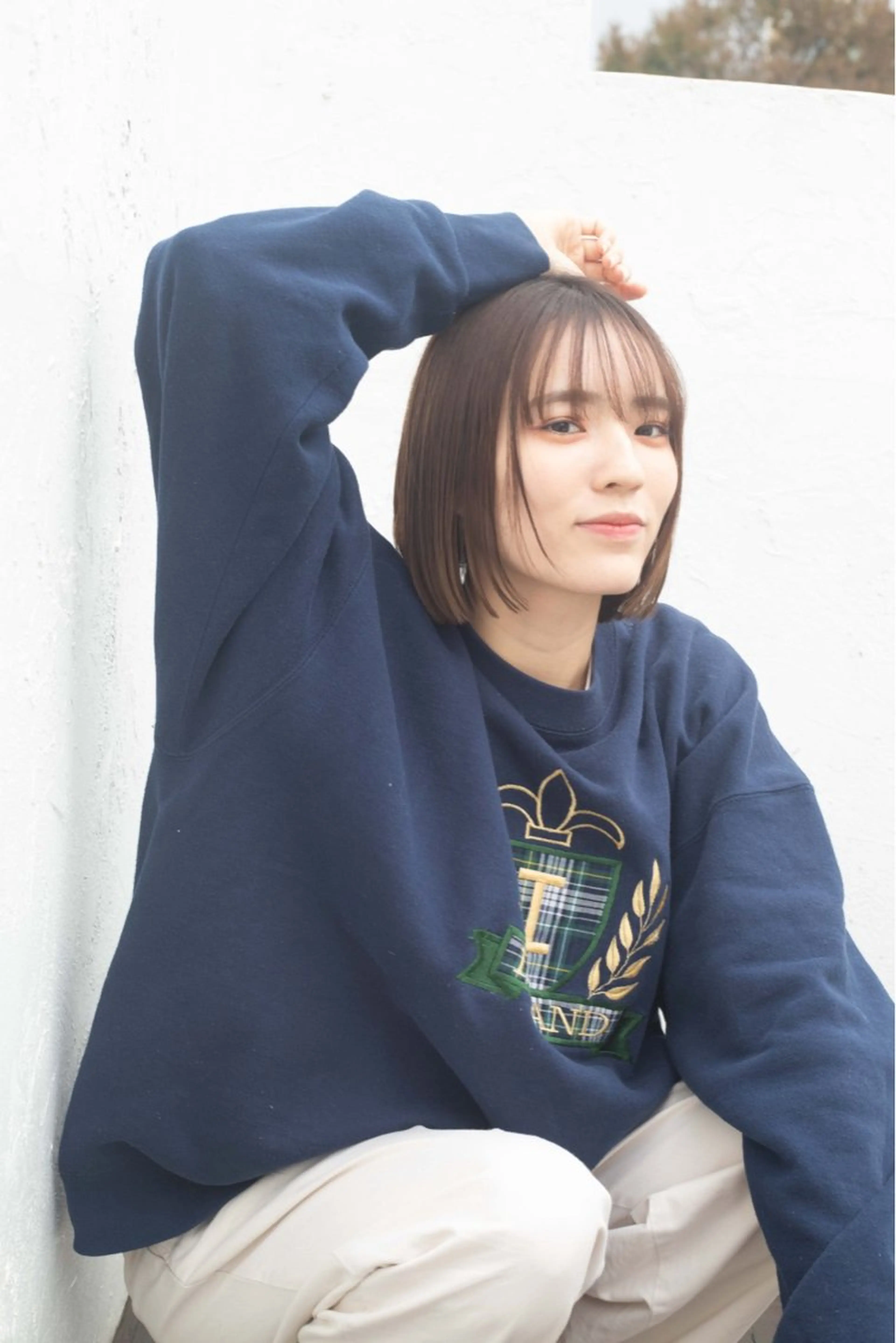 ミディアム カット ヘアカラー トリートメント ボブ/縮毛矯正 髪質改善/もえるのヘアスタイル