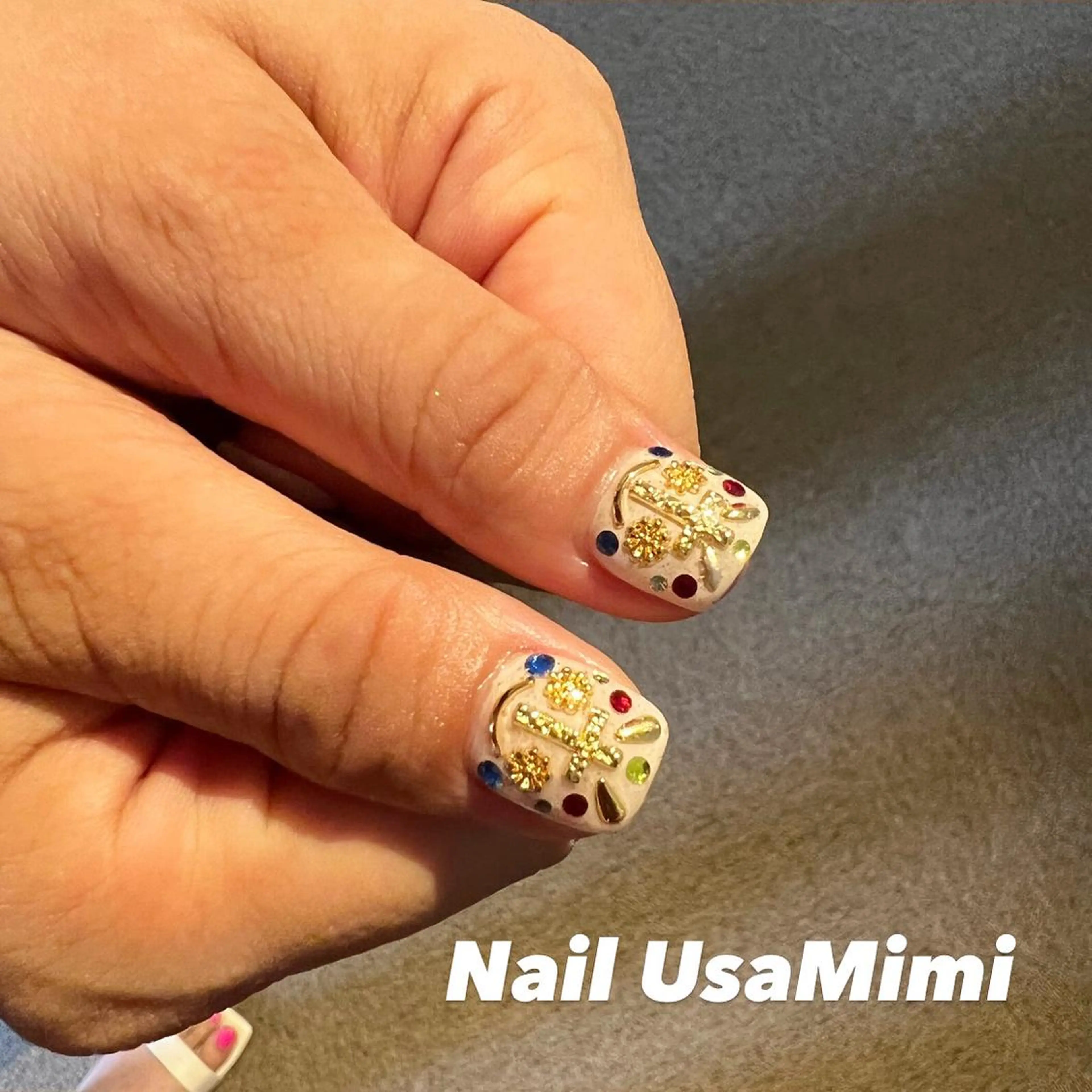 ネイル クリアネイル フットネイル ジェルネイル マグネットネイル 持ち込み 本町ネイルNail UsaMimiのネイルデザイン
