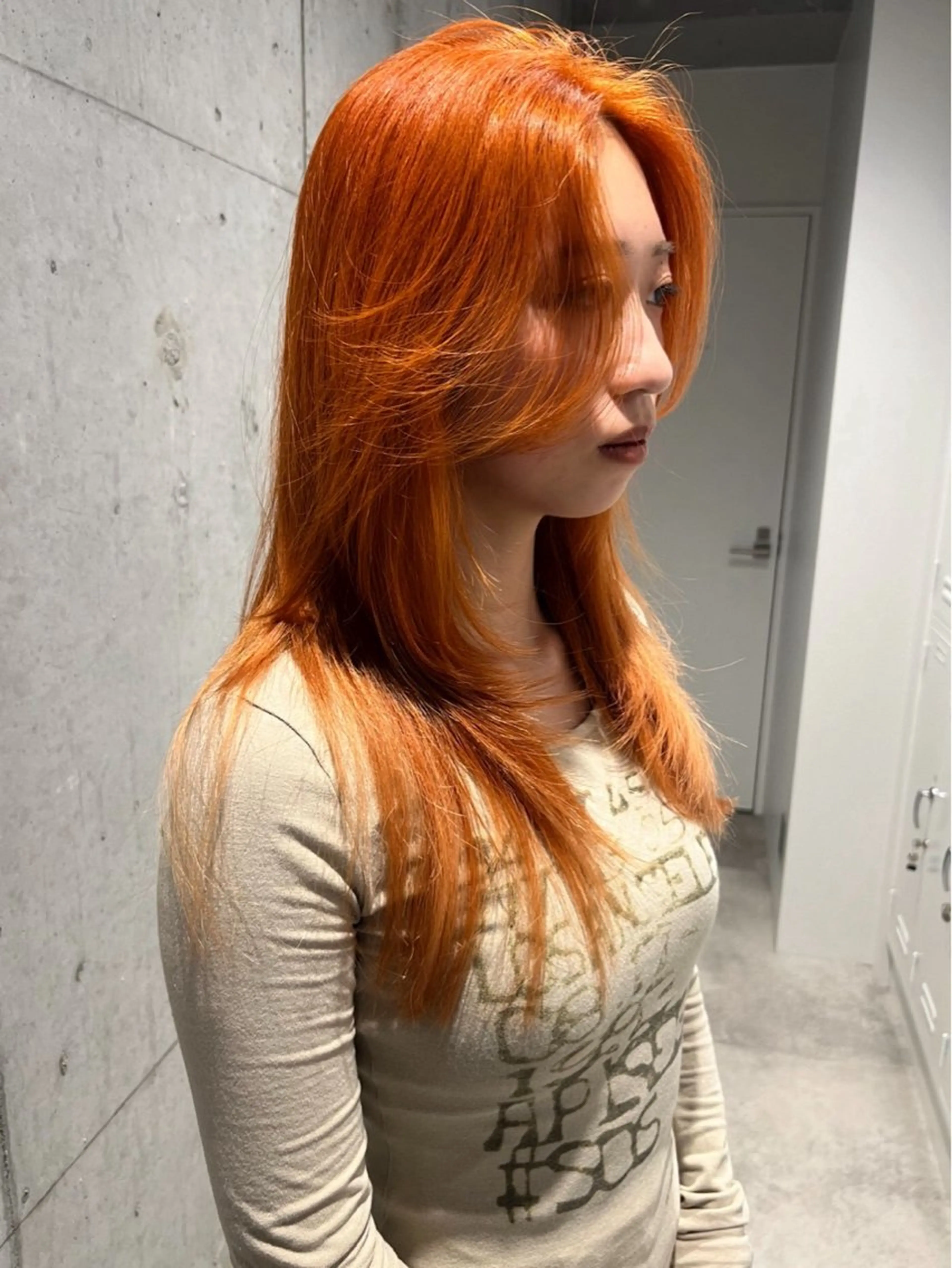 セミロング カラー ヘアカラー トリートメント 髙橋碧トレンドパーマ ／透明感カラー✧︎のヘアスタイル