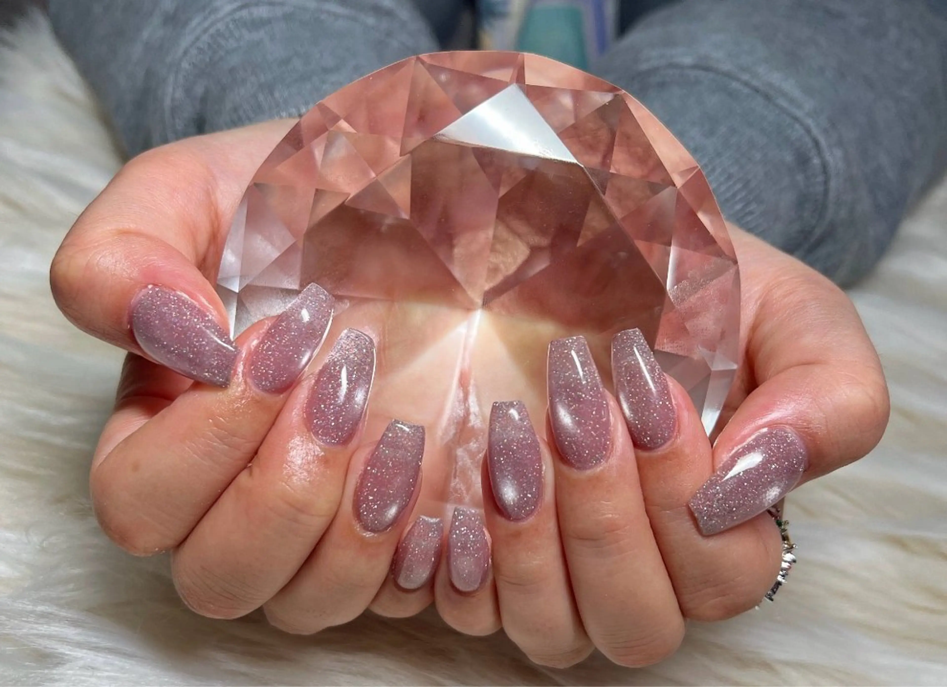 ネイル 長さ出し フラッシュネイル フラッシュマグ フレンチネイル ジェルネイル ハンドネイル Nail&eye Belire 新宿のネイルデザイン