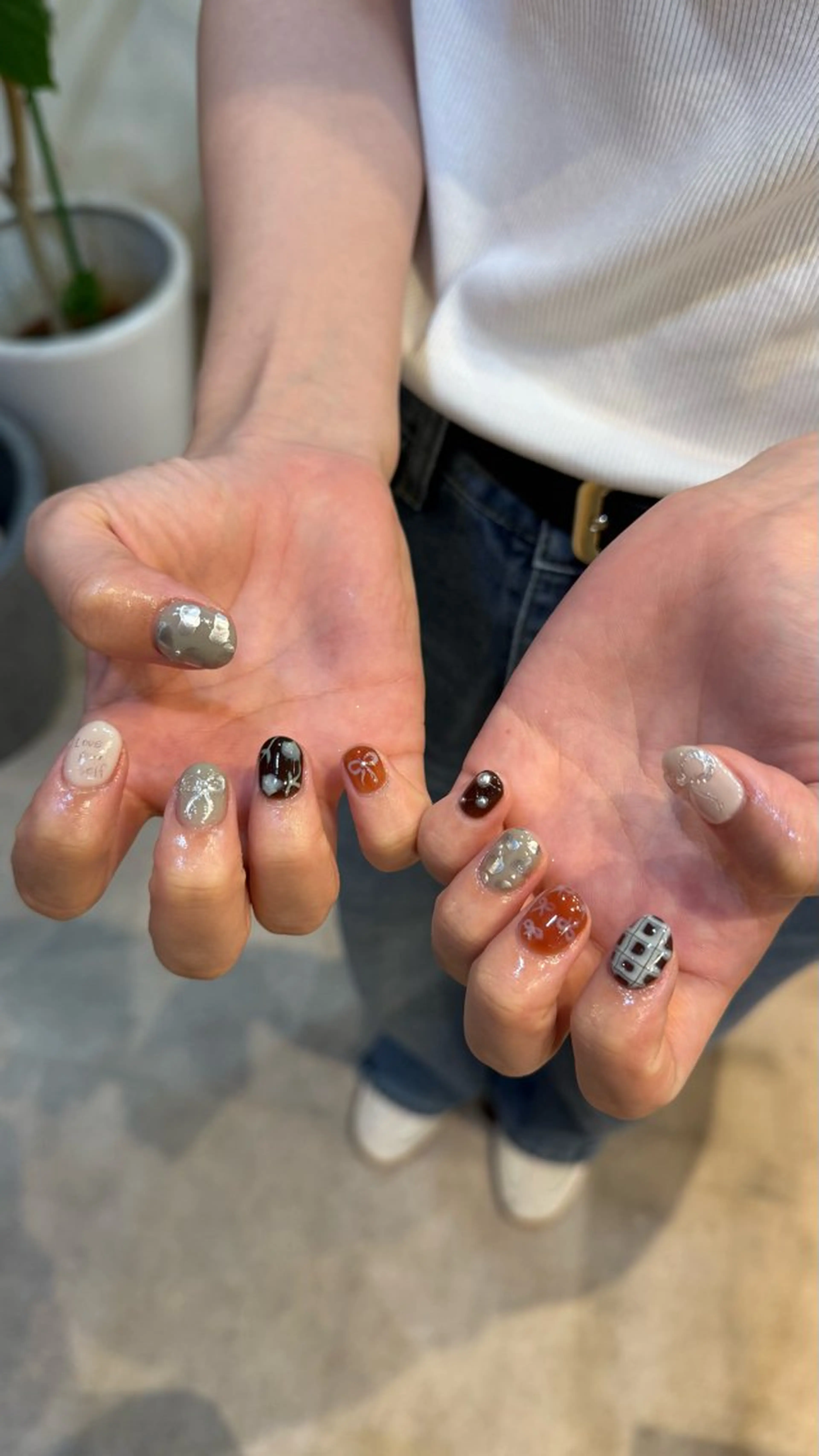 ネイル ハンドネイル nailscue hinonのネイルデザイン