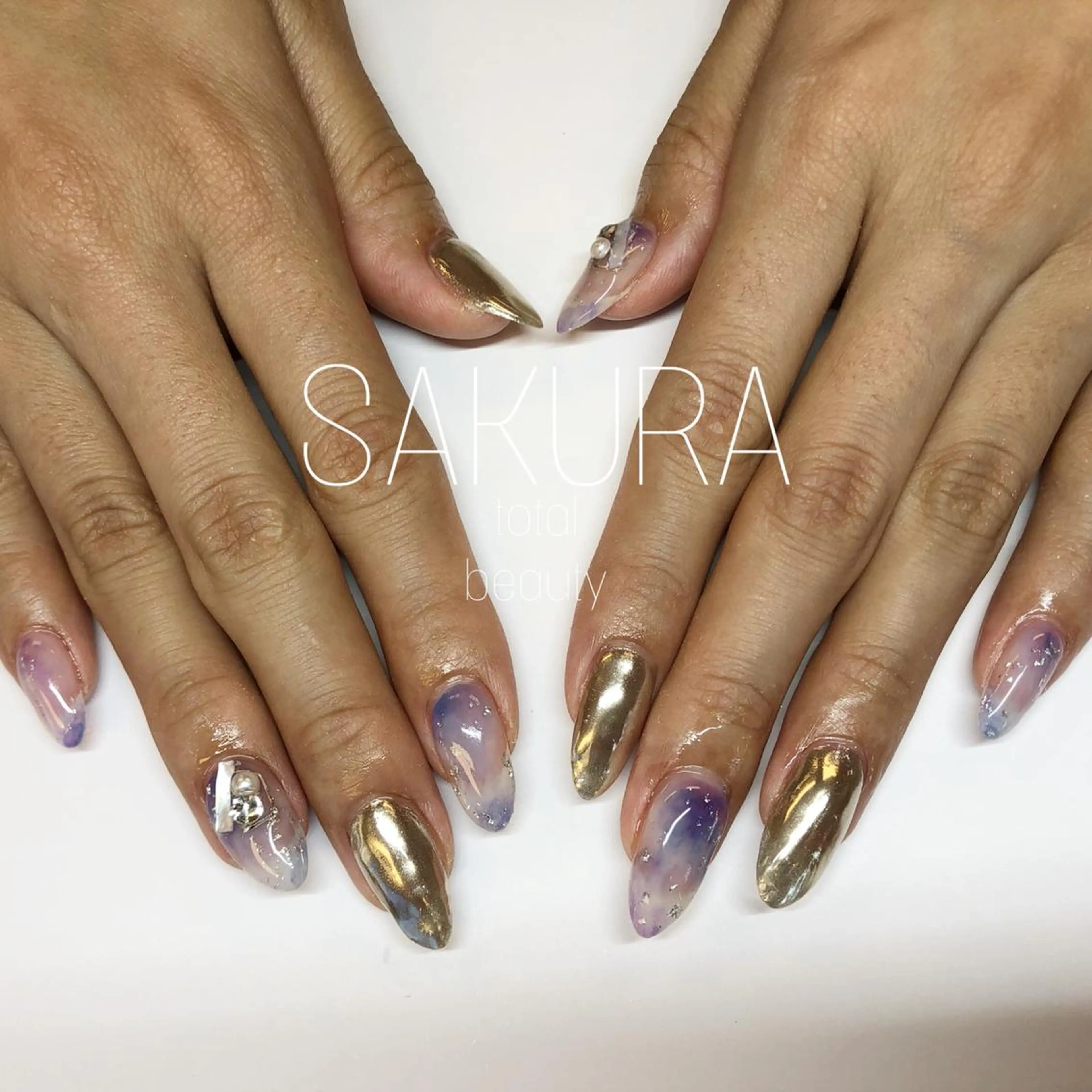 ネイル ハンドネイル フットネイル SAKURA 山野のネイルデザイン