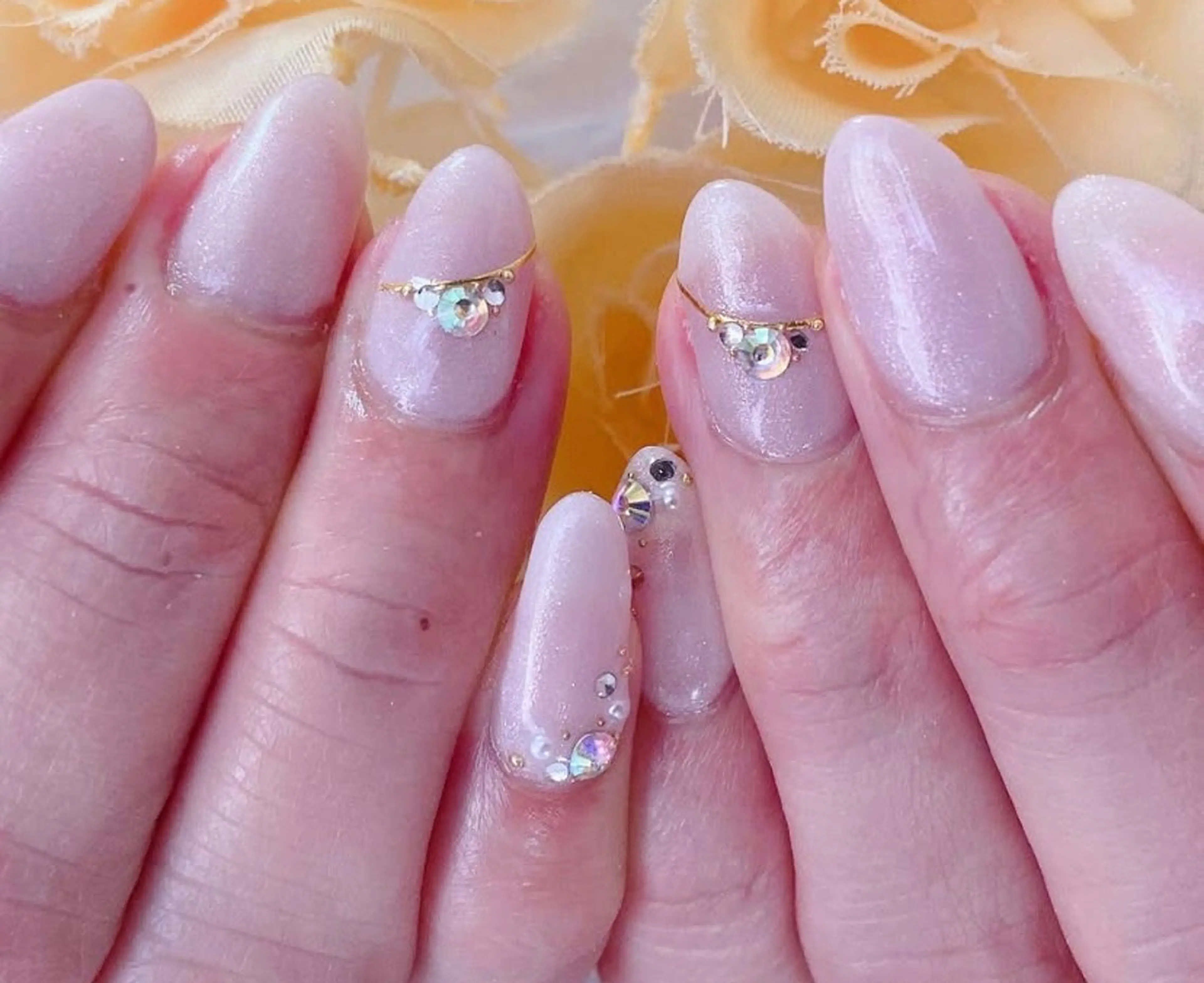 ネイル アートネイル キラキラネイル ストーンネイル nail salon Berry所属・前田 りかのネイルデザイン