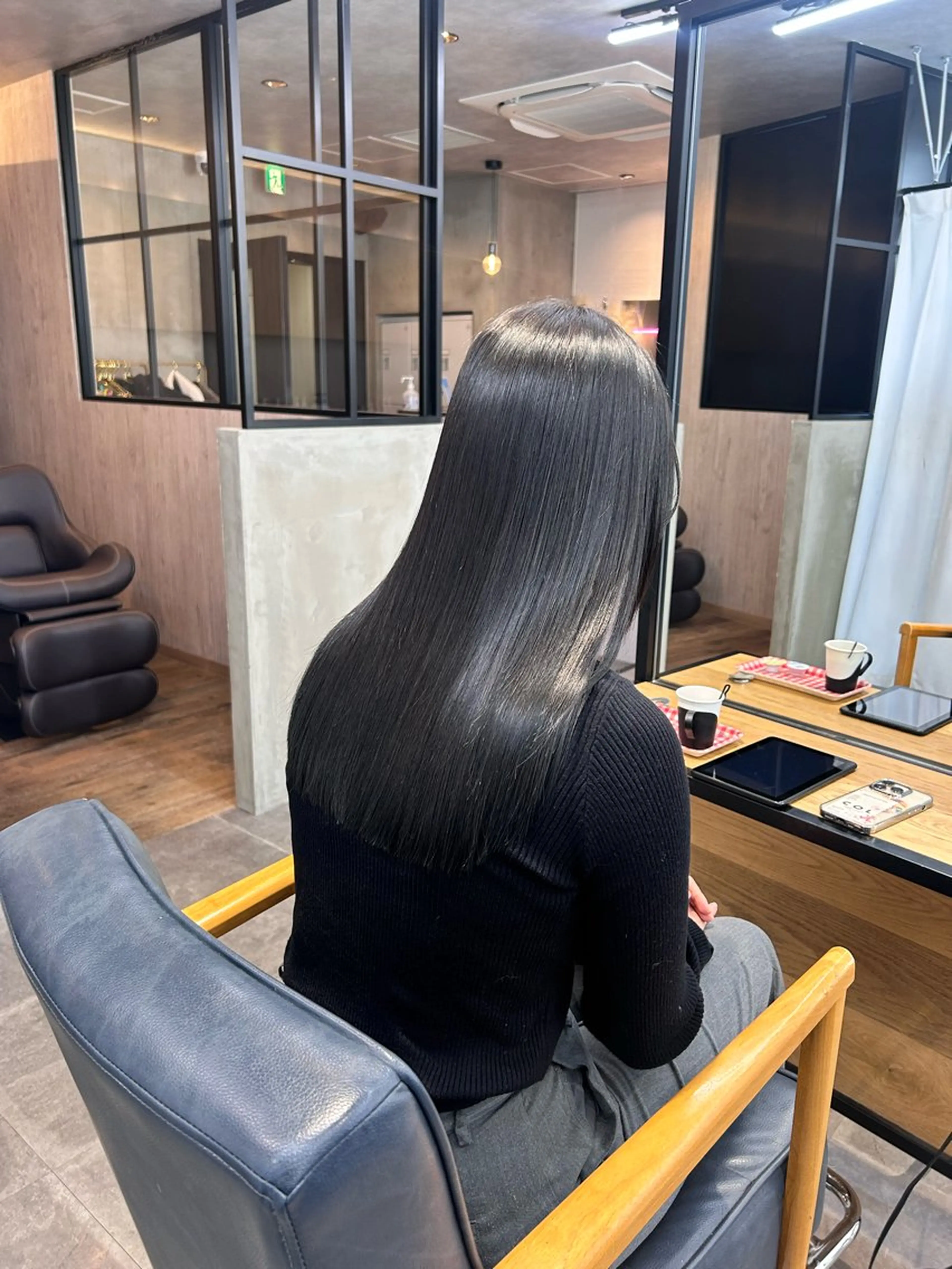 セミロング カラー 韓国×髪質改善カラー 💎hinaのヘアスタイル