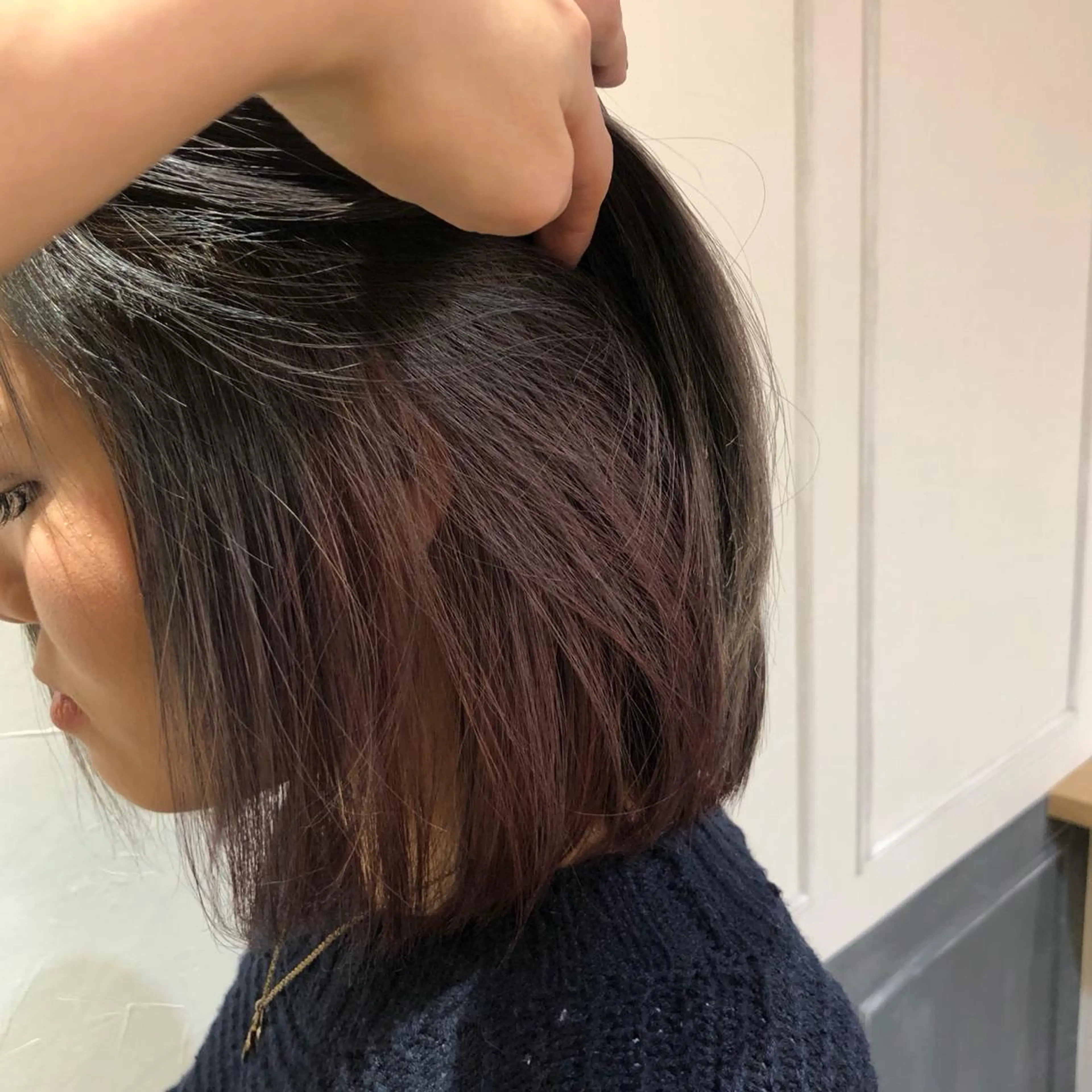 ショート カラー 艶カラー/韓国顔周り 🎀mamiのヘアスタイル