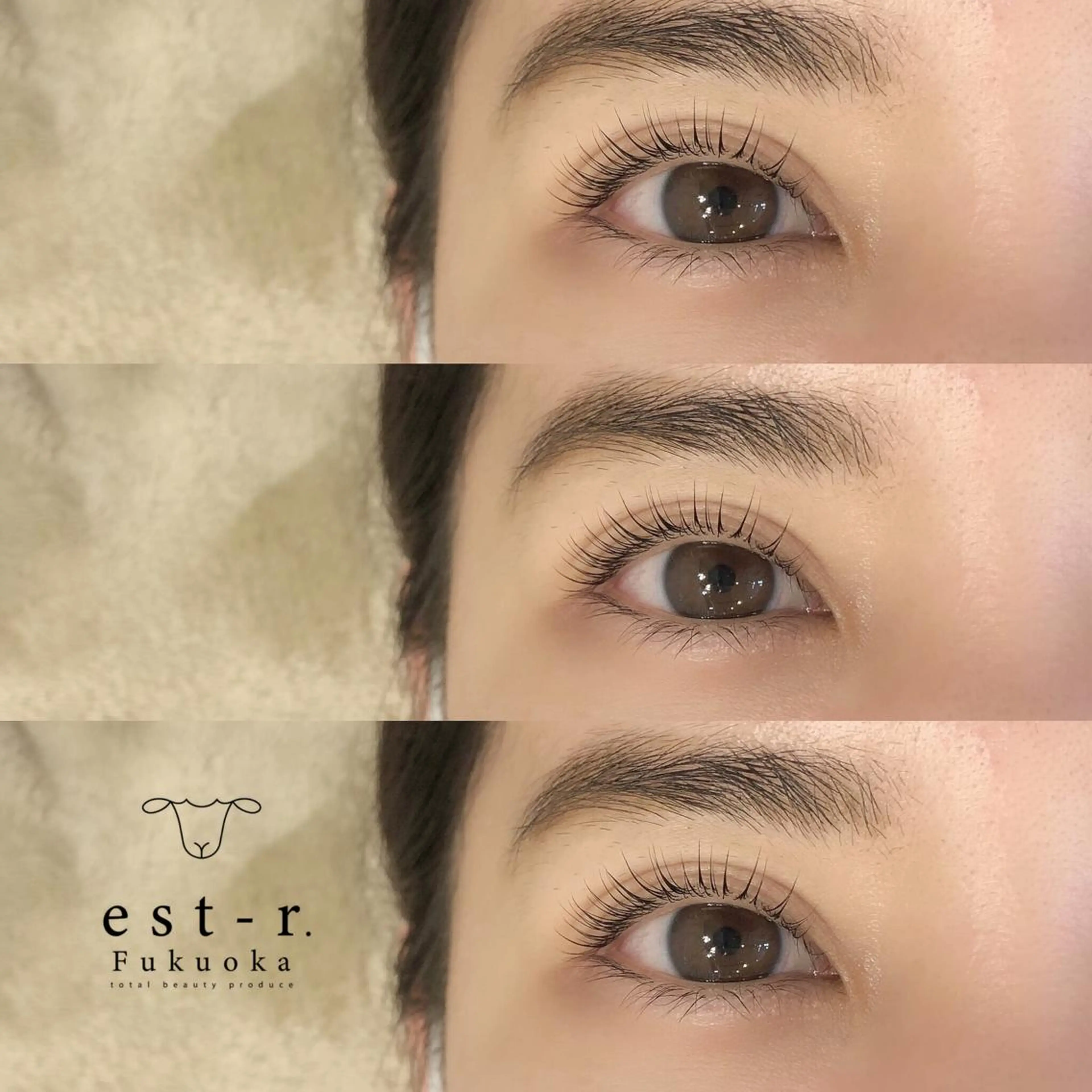 マツエク・マツパ フラットラッシュ パリジェンヌラッシュリフト まつげパーマ 下まつげエクステ 一重×まつ毛パーマ Riho/博多/ まつげパーマ/LEDのマツエク・マツパデザイン