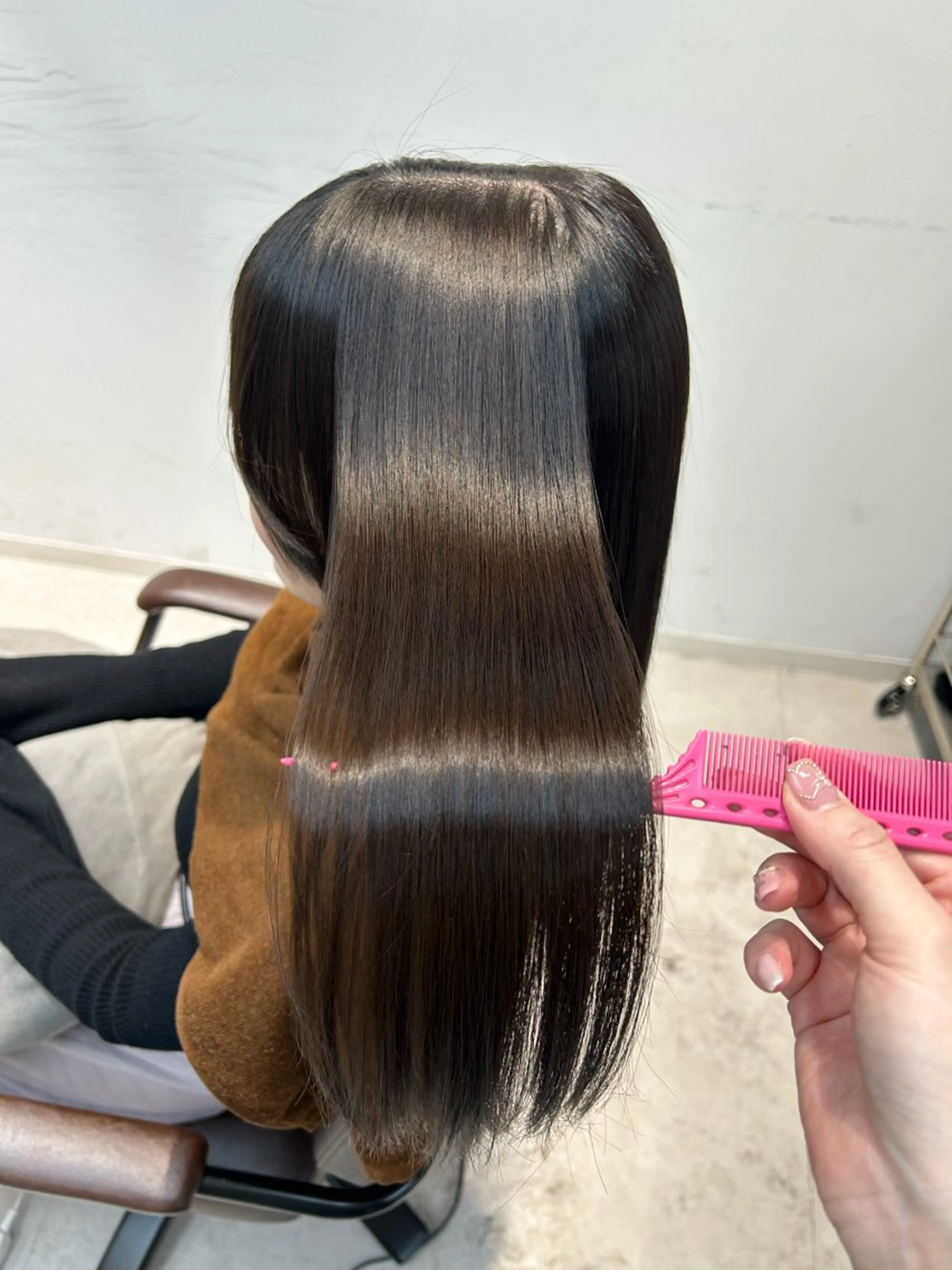 ロング 縮毛矯正 nina/髪質改善 /柔らかな艶髪🫧のヘアスタイル