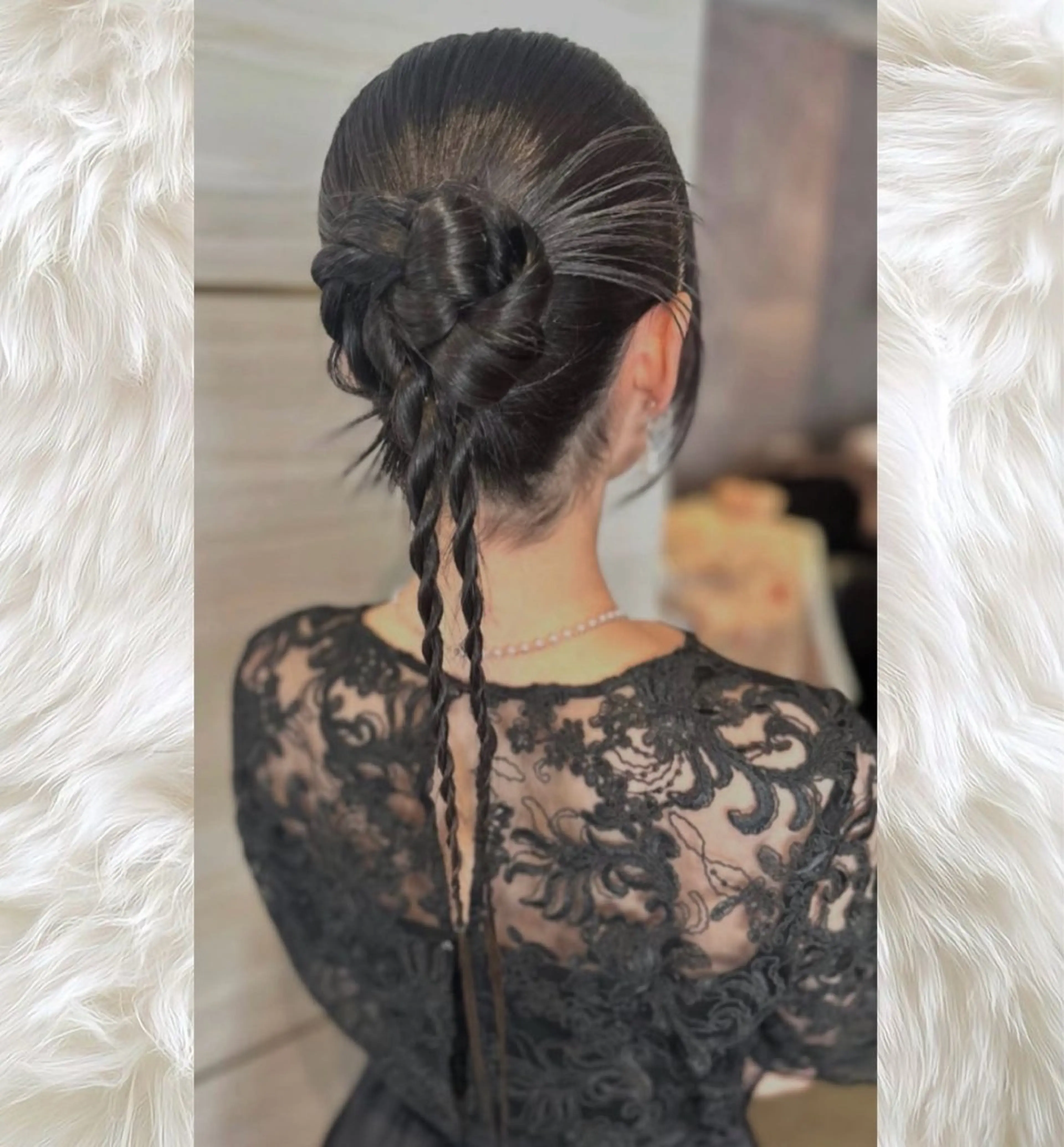 ロング ヘアセット 島崎 穂乃香のヘアスタイル