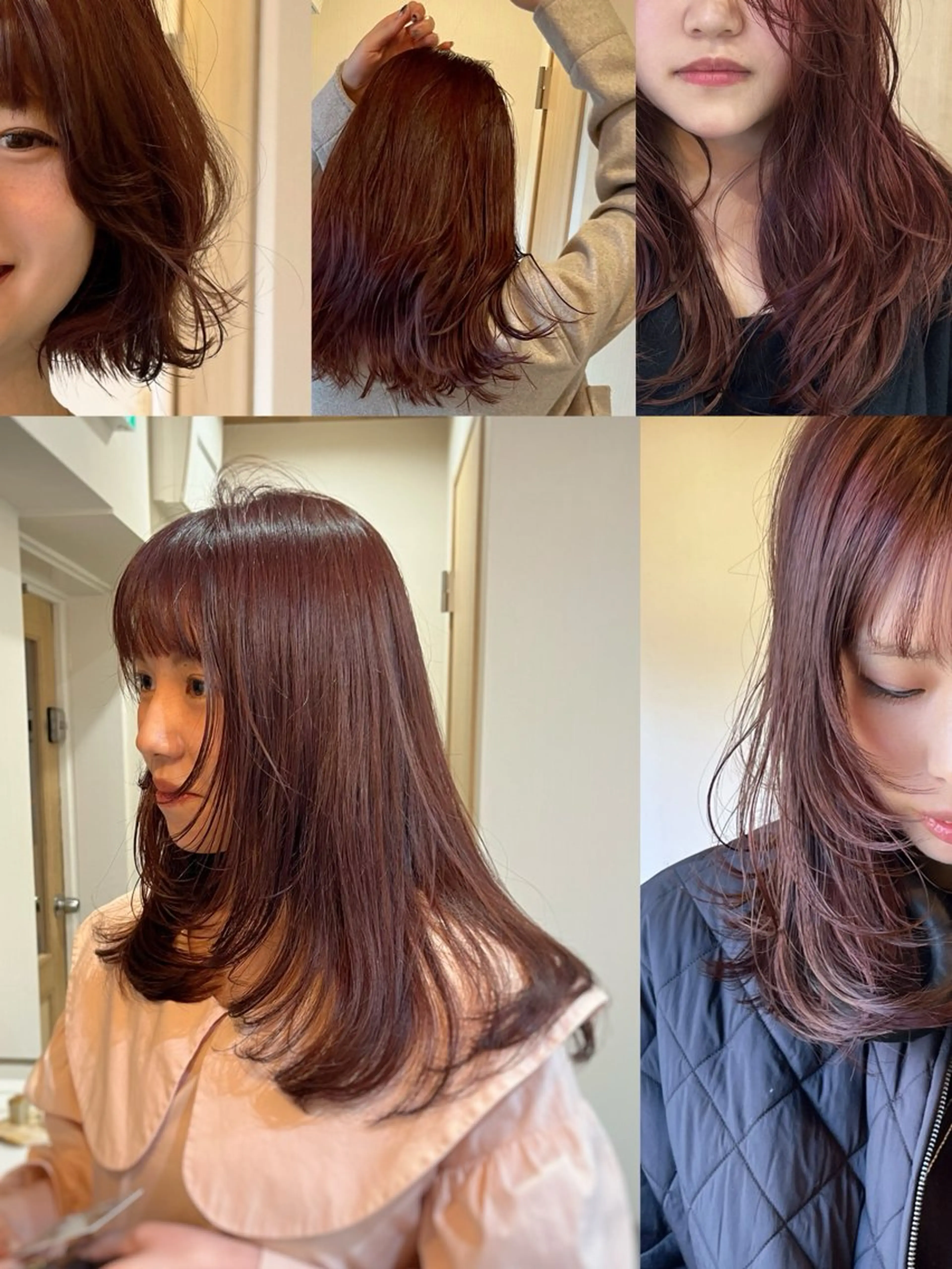 ロング カラー ピンクカラー CLOVE所属・下石怜子/レイヤー/ 透明感カラーのヘアスタイル