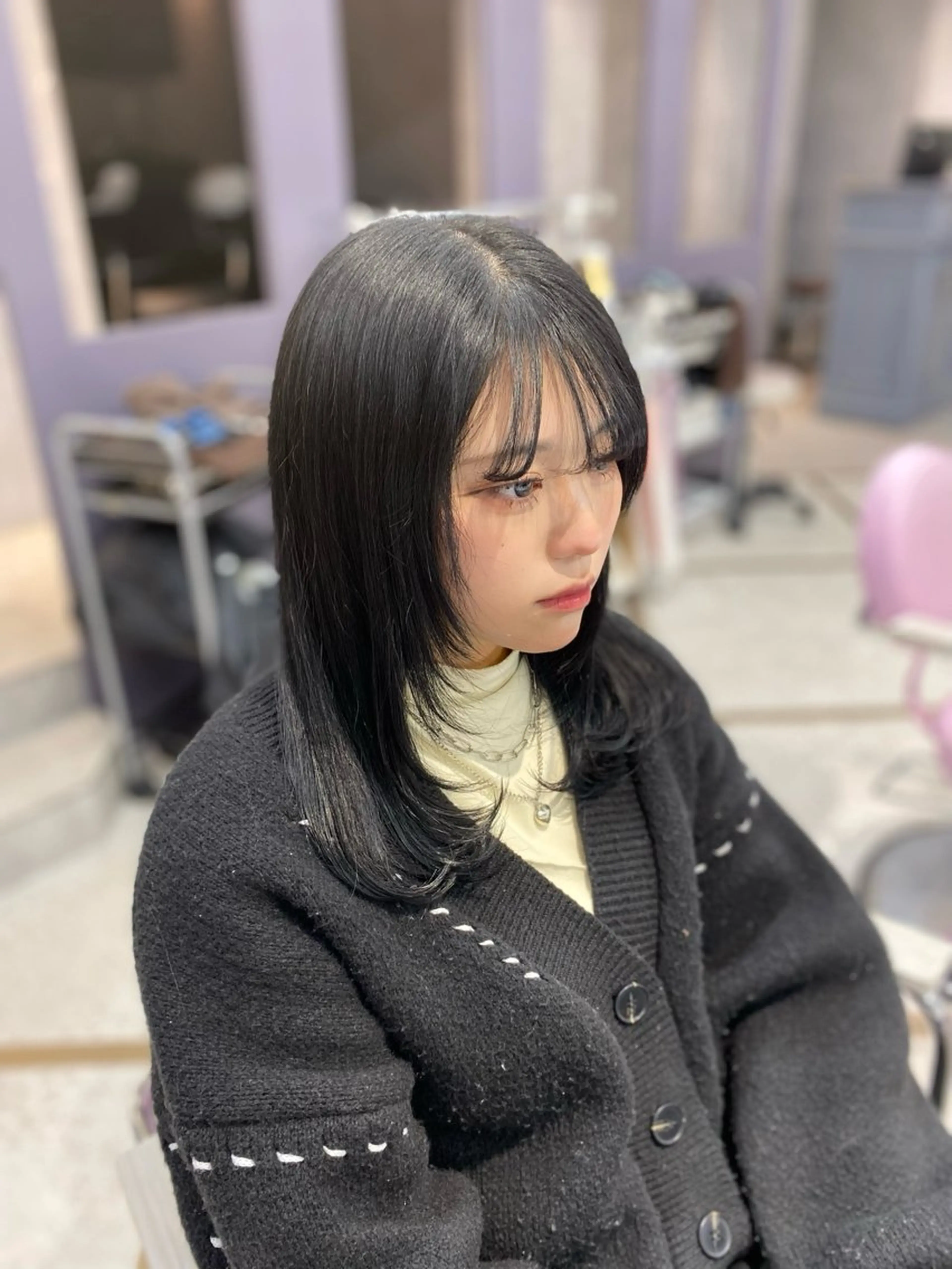 ミディアム 韓国風モテヘア 🇰🇷aki♡のヘアスタイル