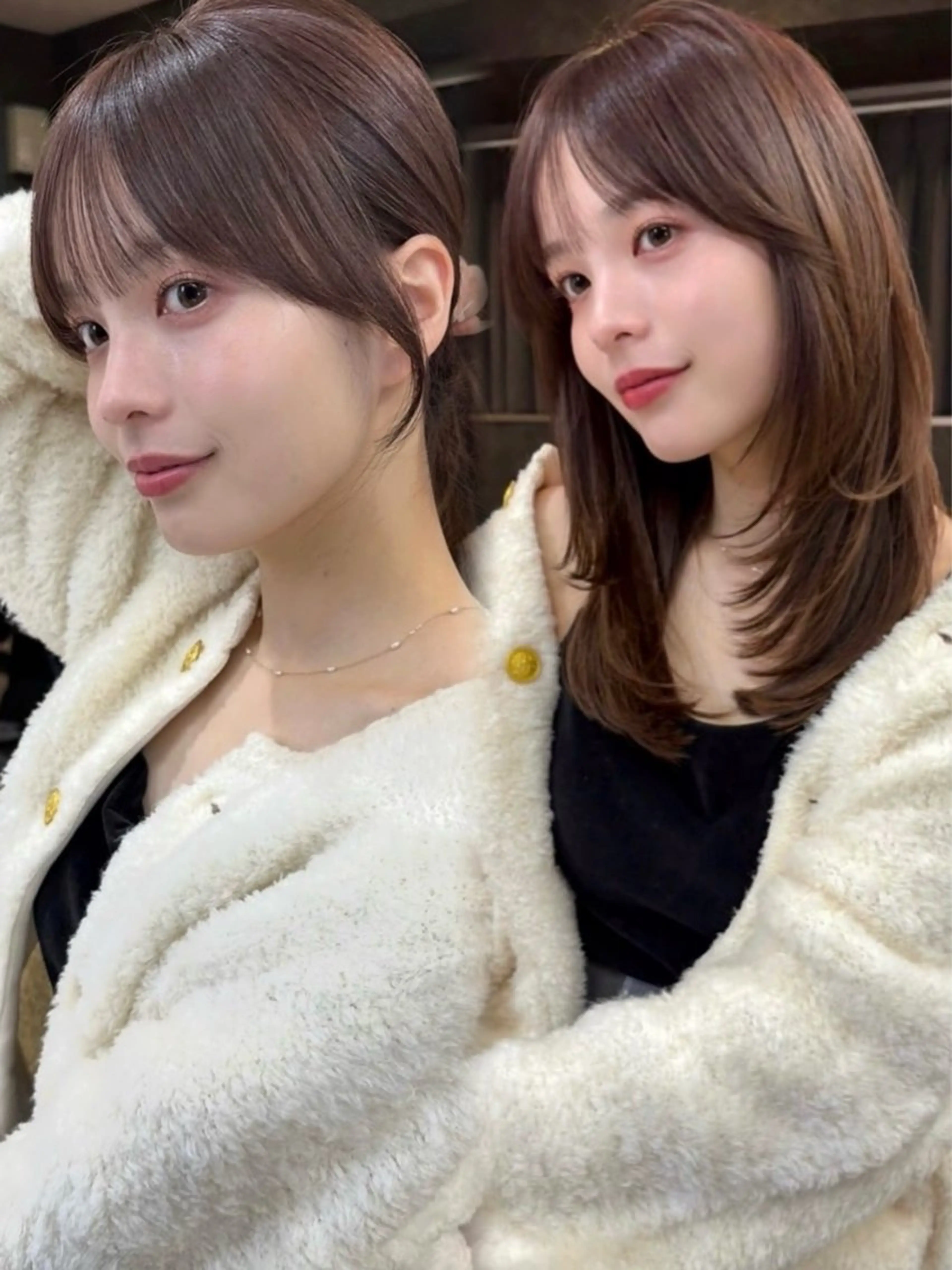 ミディアム カラー カット ヘアカラー トリートメント 新宿/顔周りカット/ レイヤー/YUYAのヘアスタイル