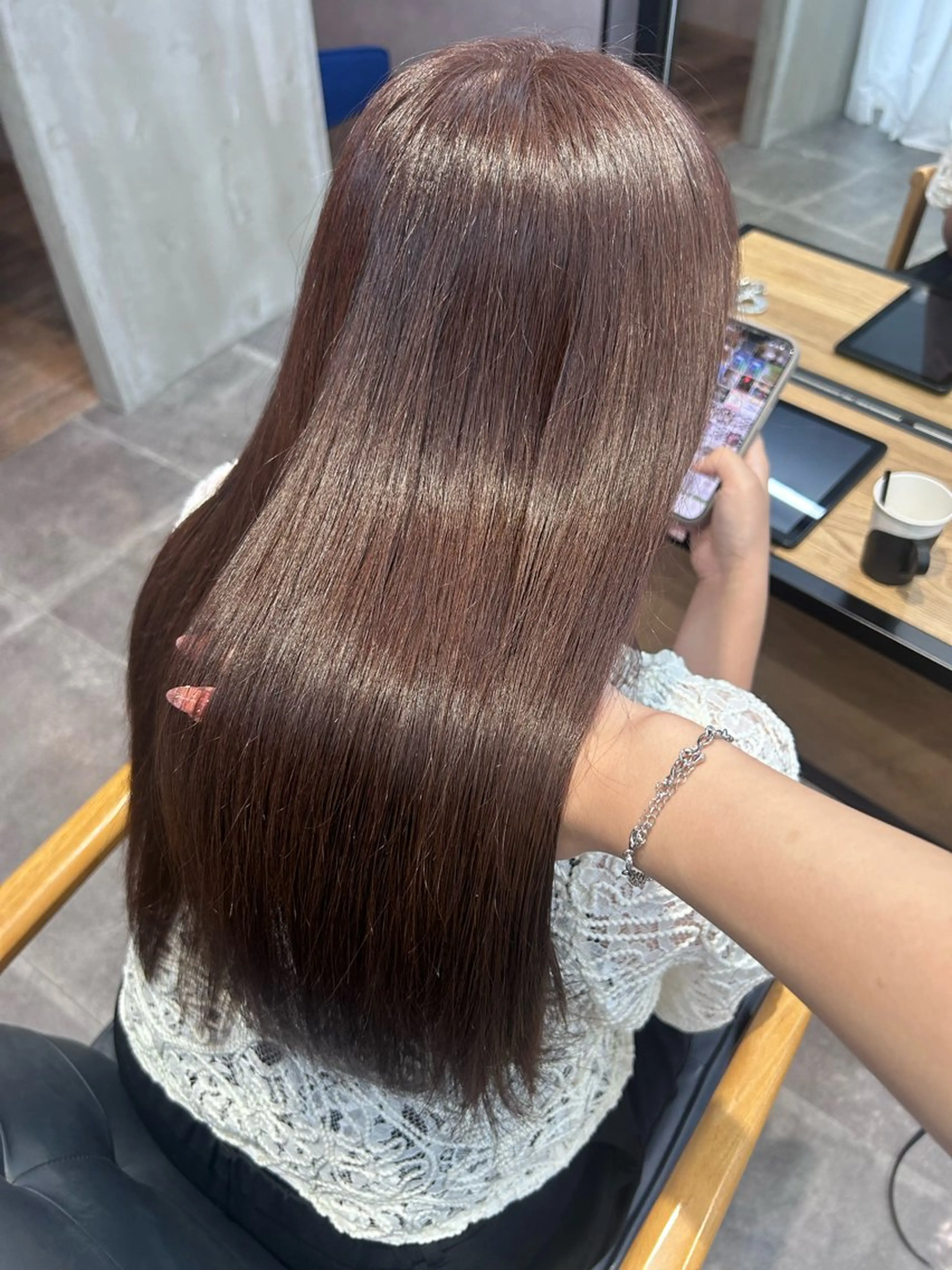 ロング カラー 韓国×髪質改善カラー 💎hinaのヘアスタイル