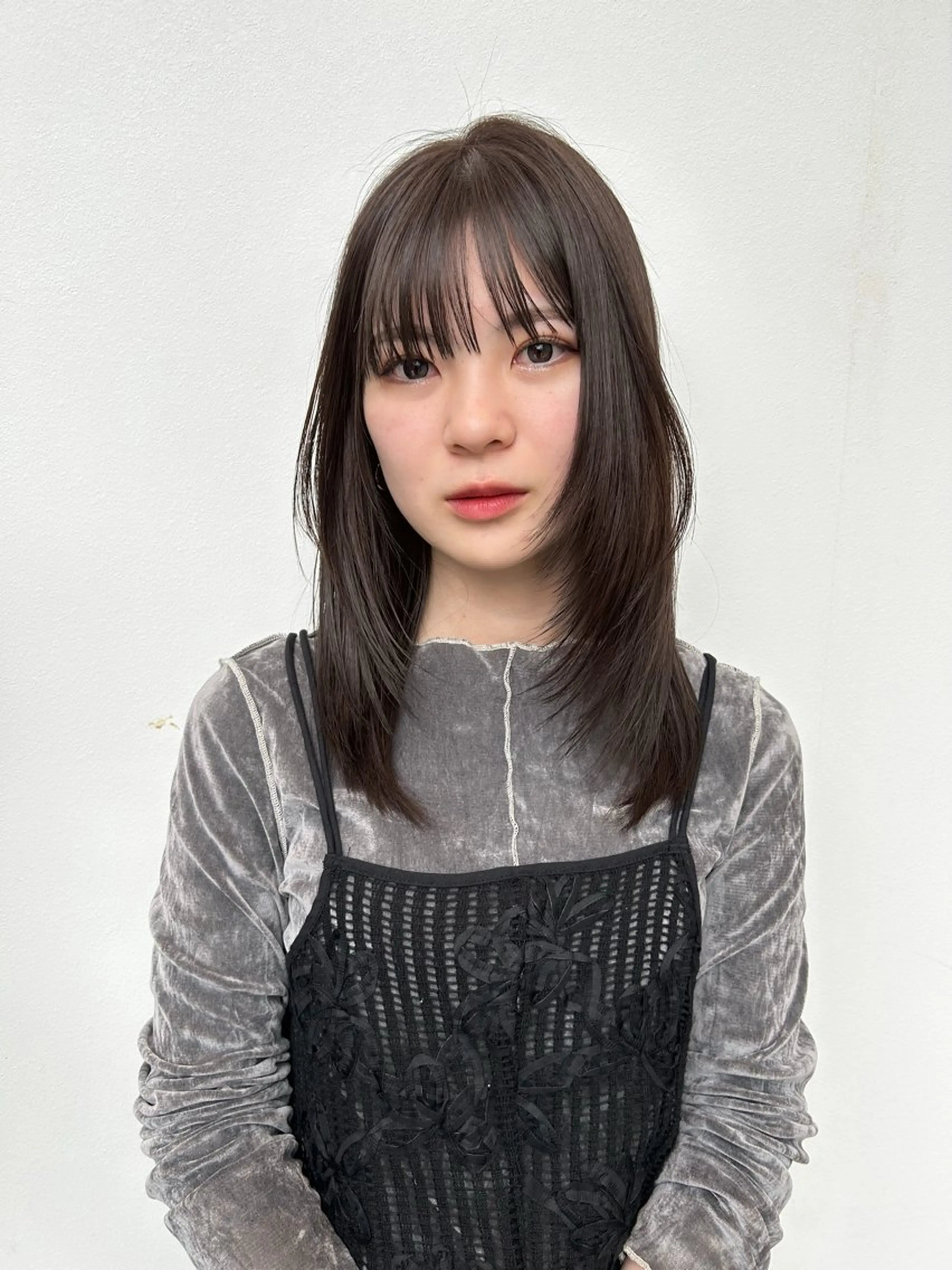 ミディアム カラー 透明感カラー k-twoういのヘアスタイル