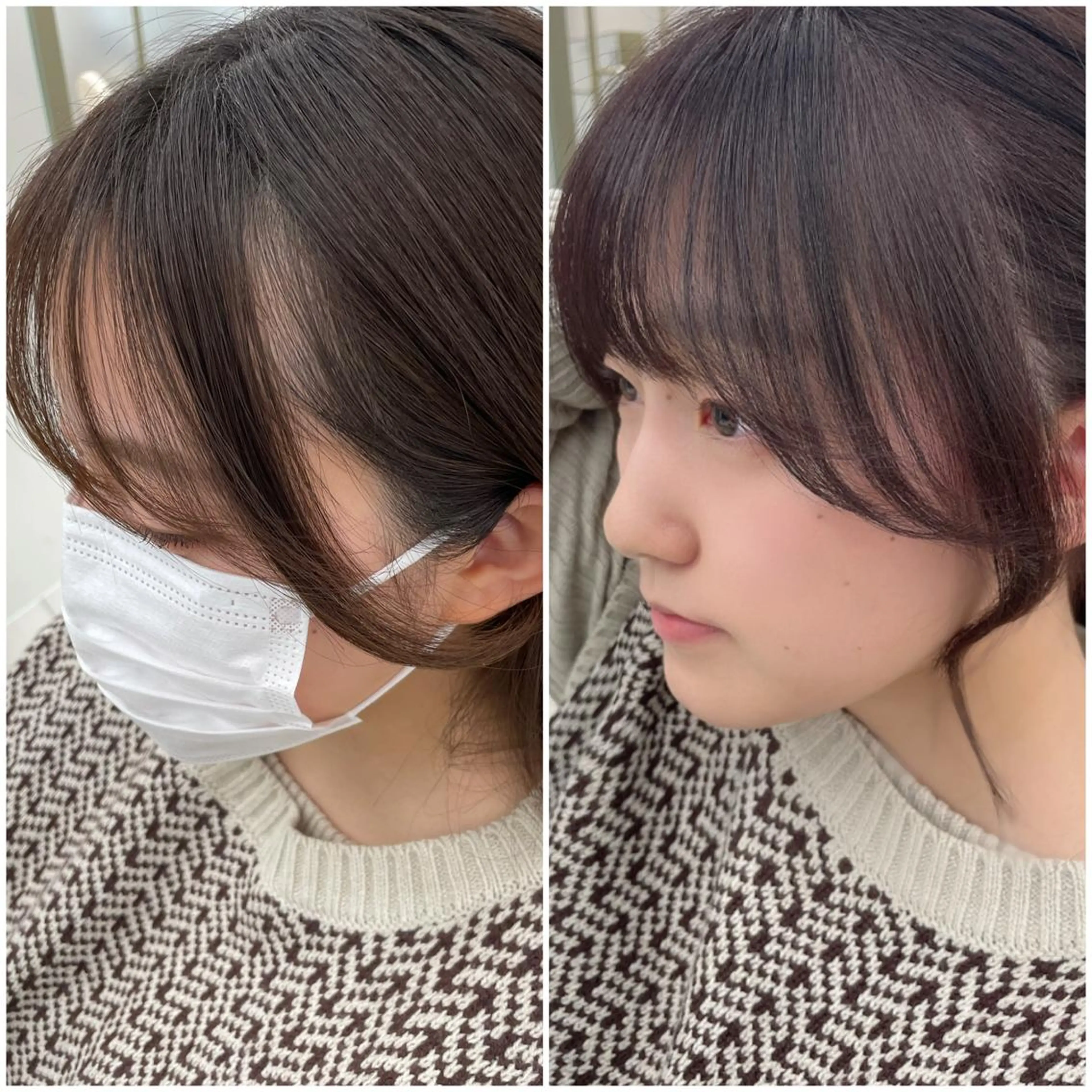 ミディアム カラー COA GINZA 空也/前髪/顔まわりのヘアスタイル