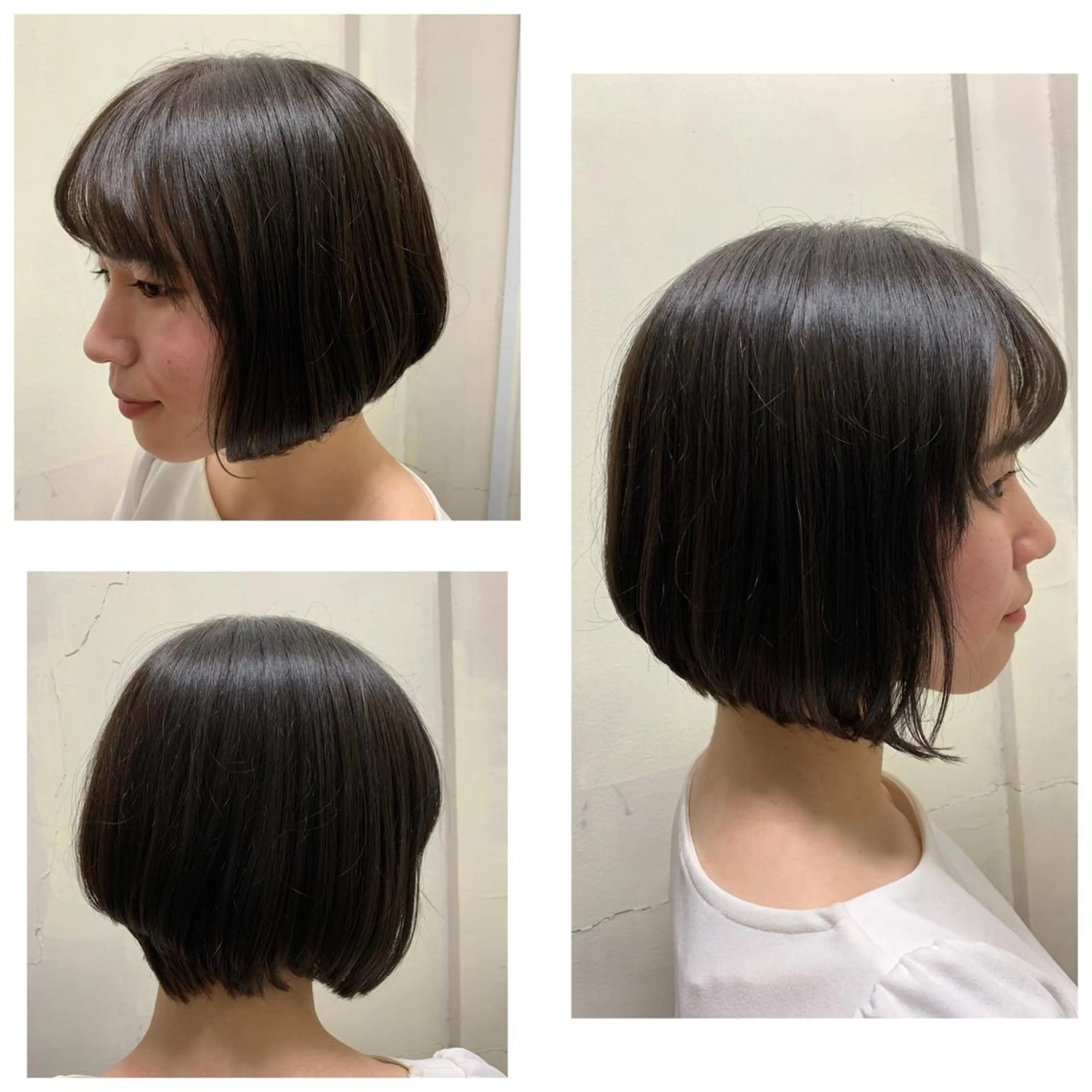 ミディアム カラー アッシュ ブルーカラー ブルーアッシュ ボブ カット ヘアカラー トリートメント MEM所属・村上 吉斗のヘアスタイル