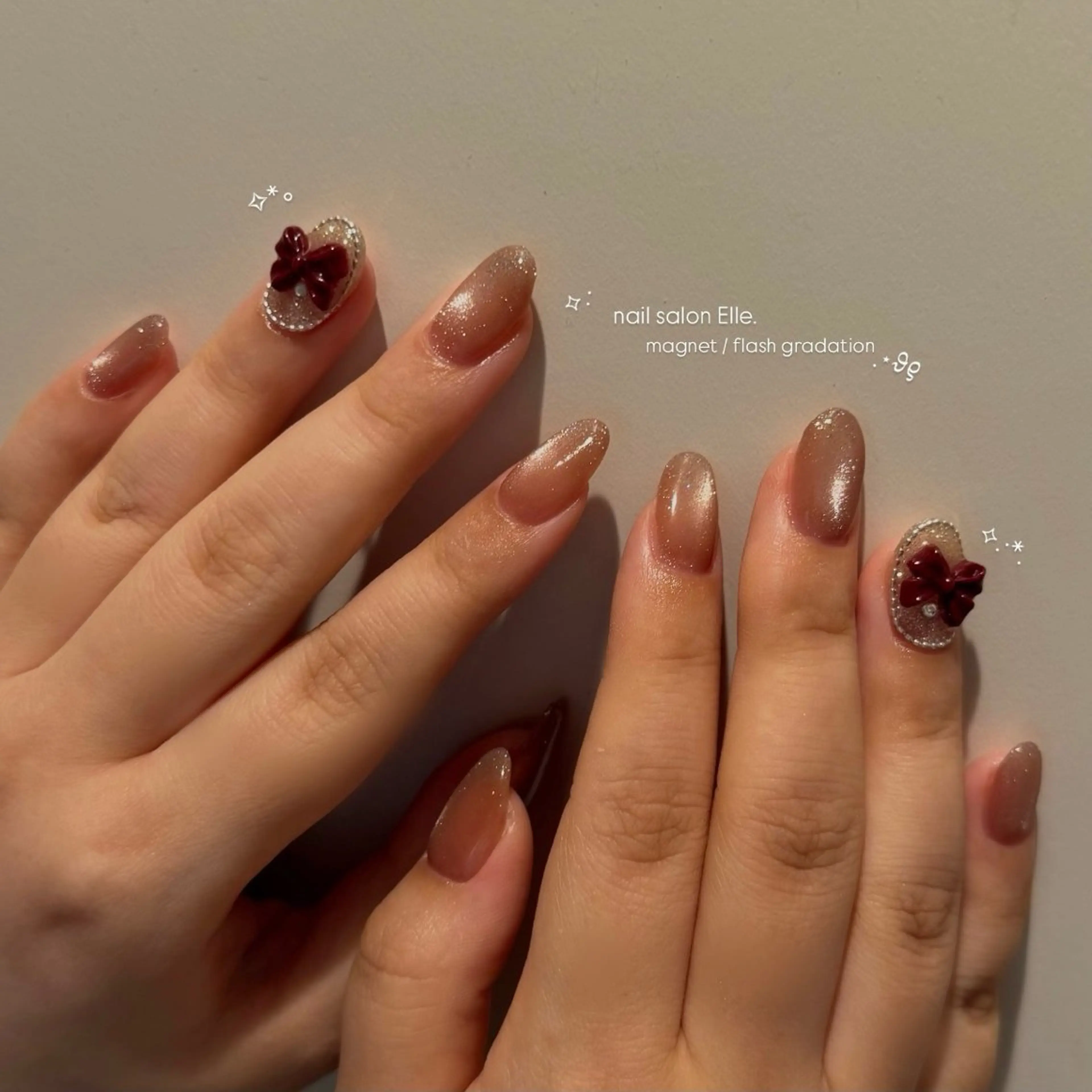 ネイル フラッシュネイル マグネットネイル Elle.所属・Elle. HINATAのネイルデザイン