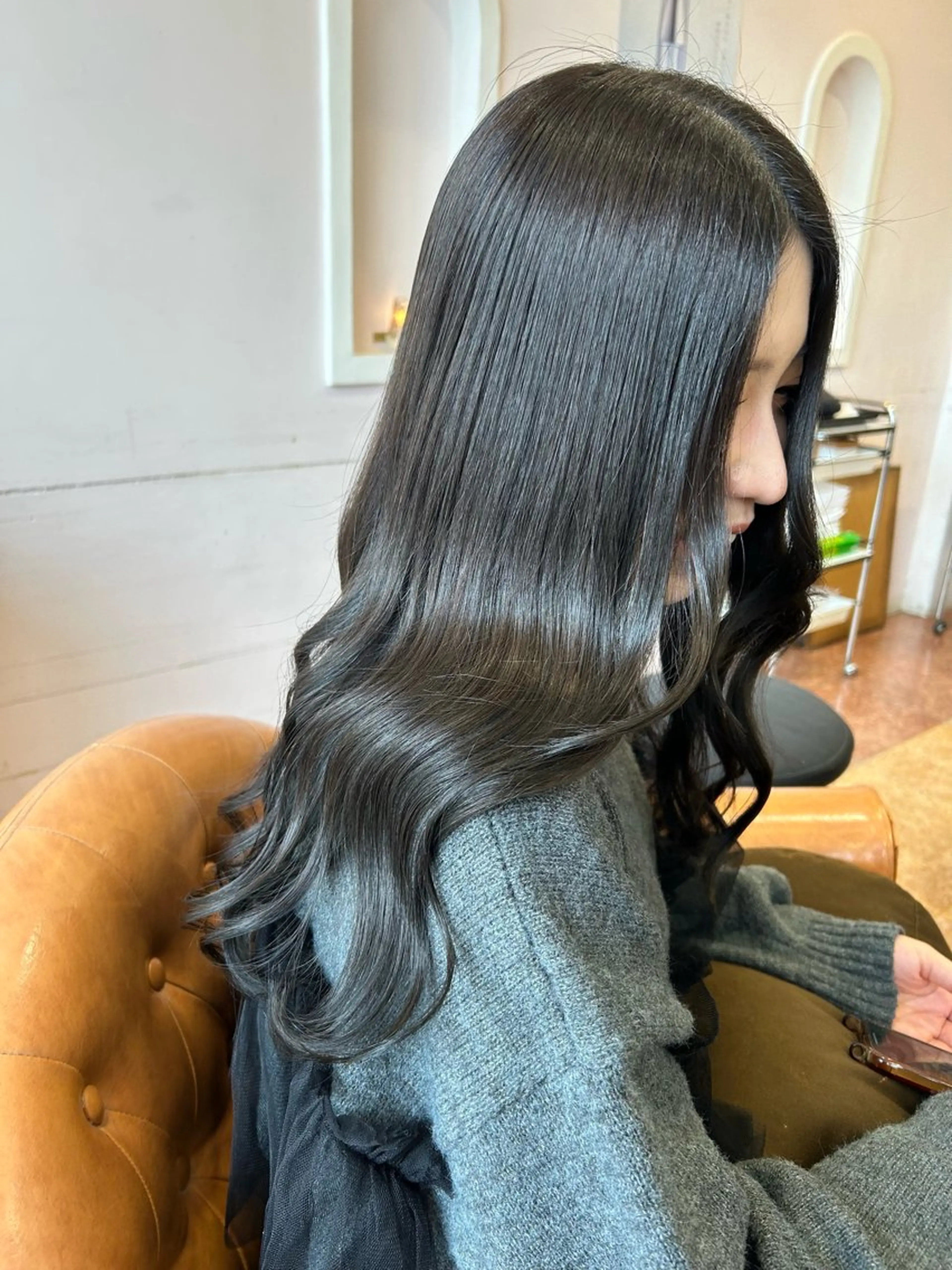 ロング カラー ベージュカラー 透明感カラー グレージュ 髪質改善 🌸HONOKA🌸 【グレージュ】のヘアスタイル