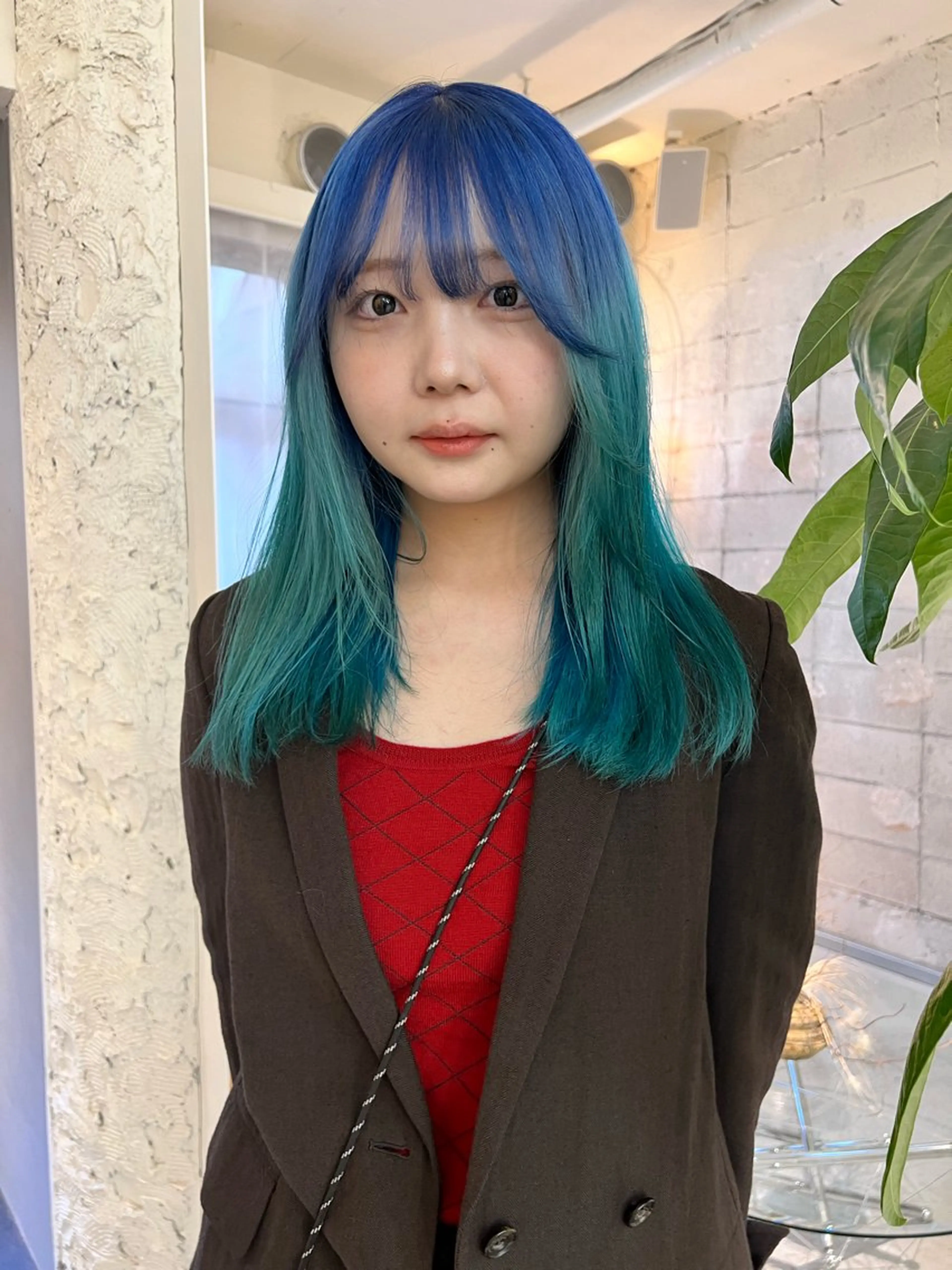 ロング カラー カット ヘアカラー haco＋所属・圧倒的デザイン力 店長🎨RENAのヘアスタイル