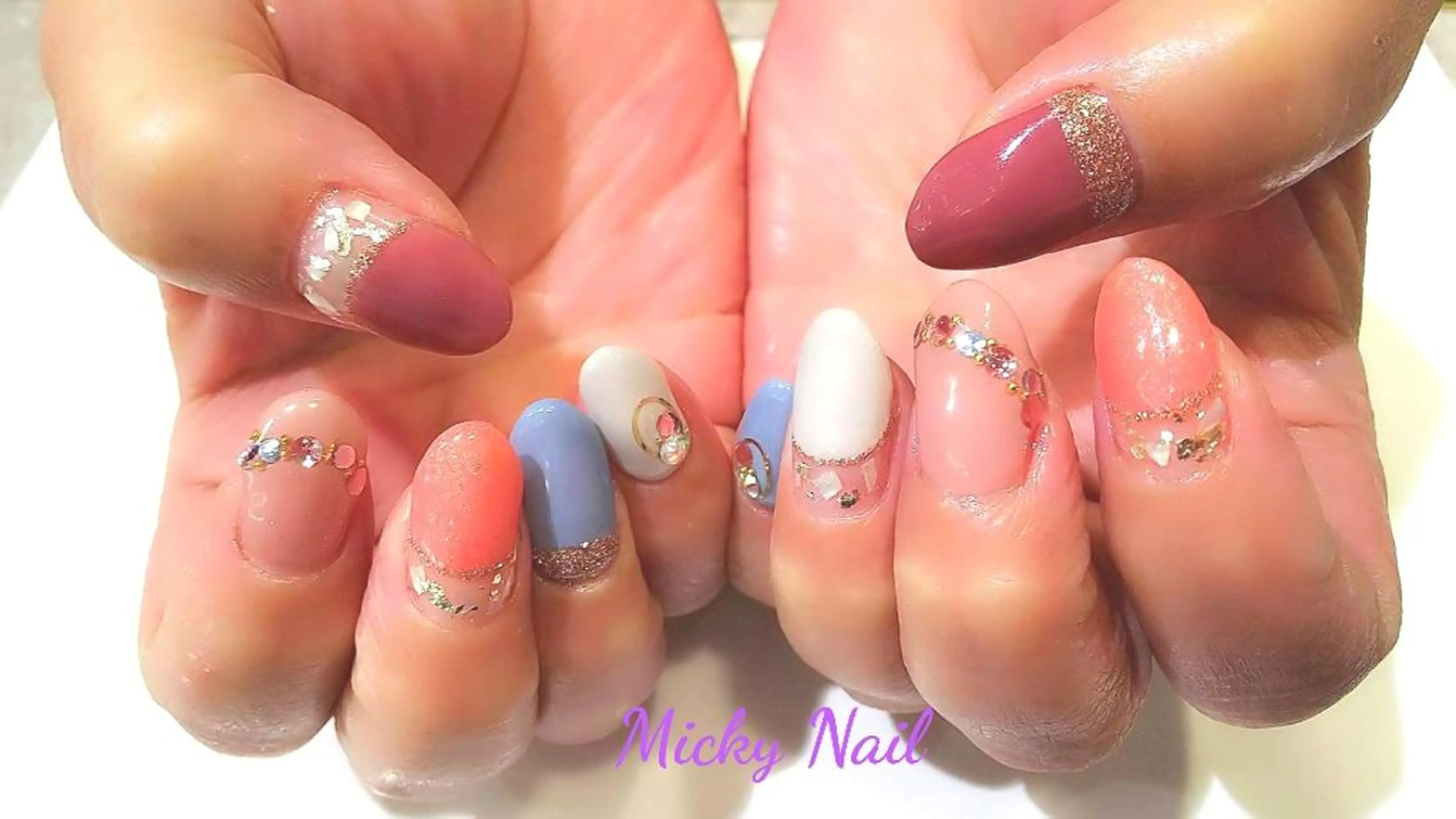 ネイル フレンチネイル Micky nail chikushinoのネイルデザイン