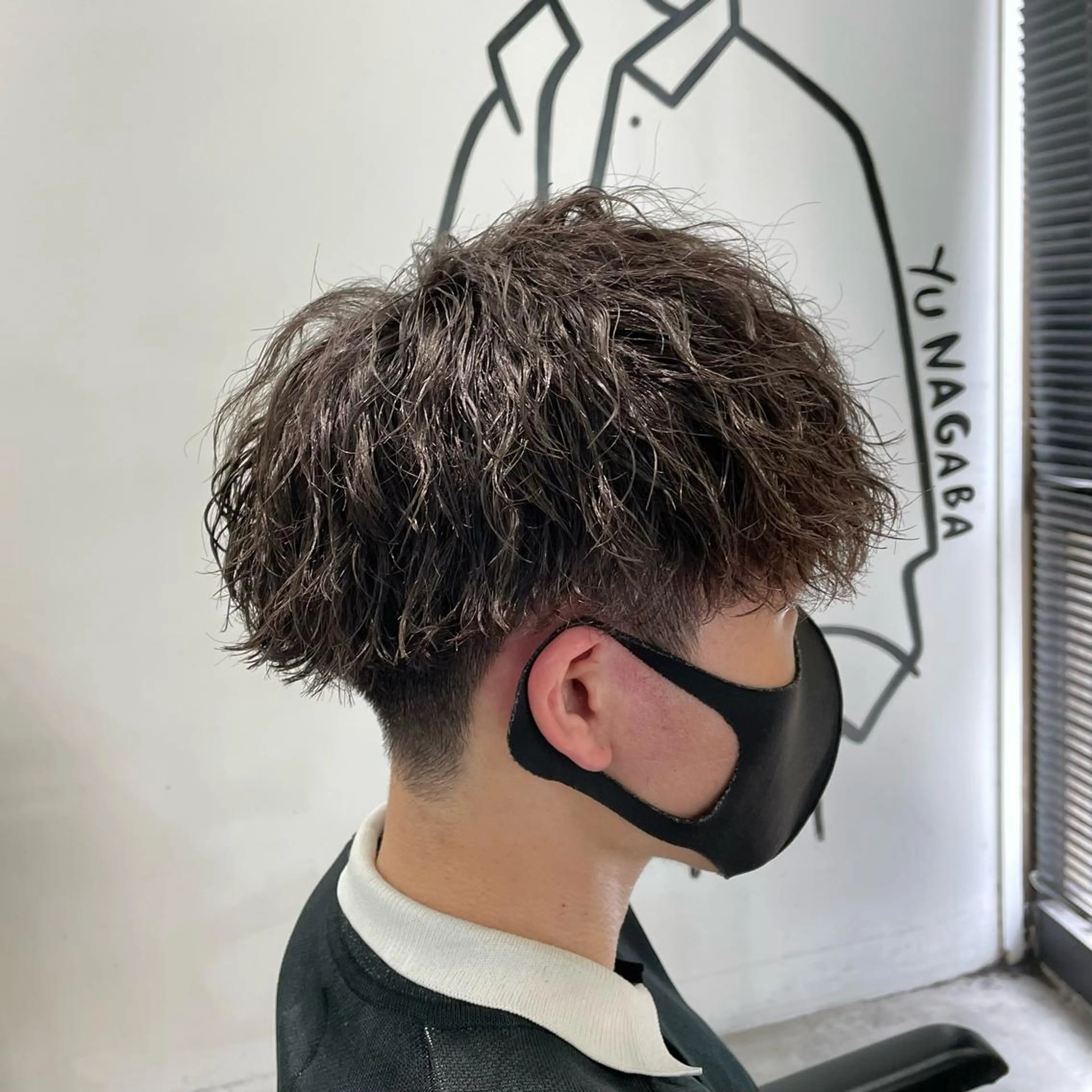 ショート パーマ メンズ マッシュ カット パーマ メンズ特化美容師/ 藤戸 椋のヘアスタイル