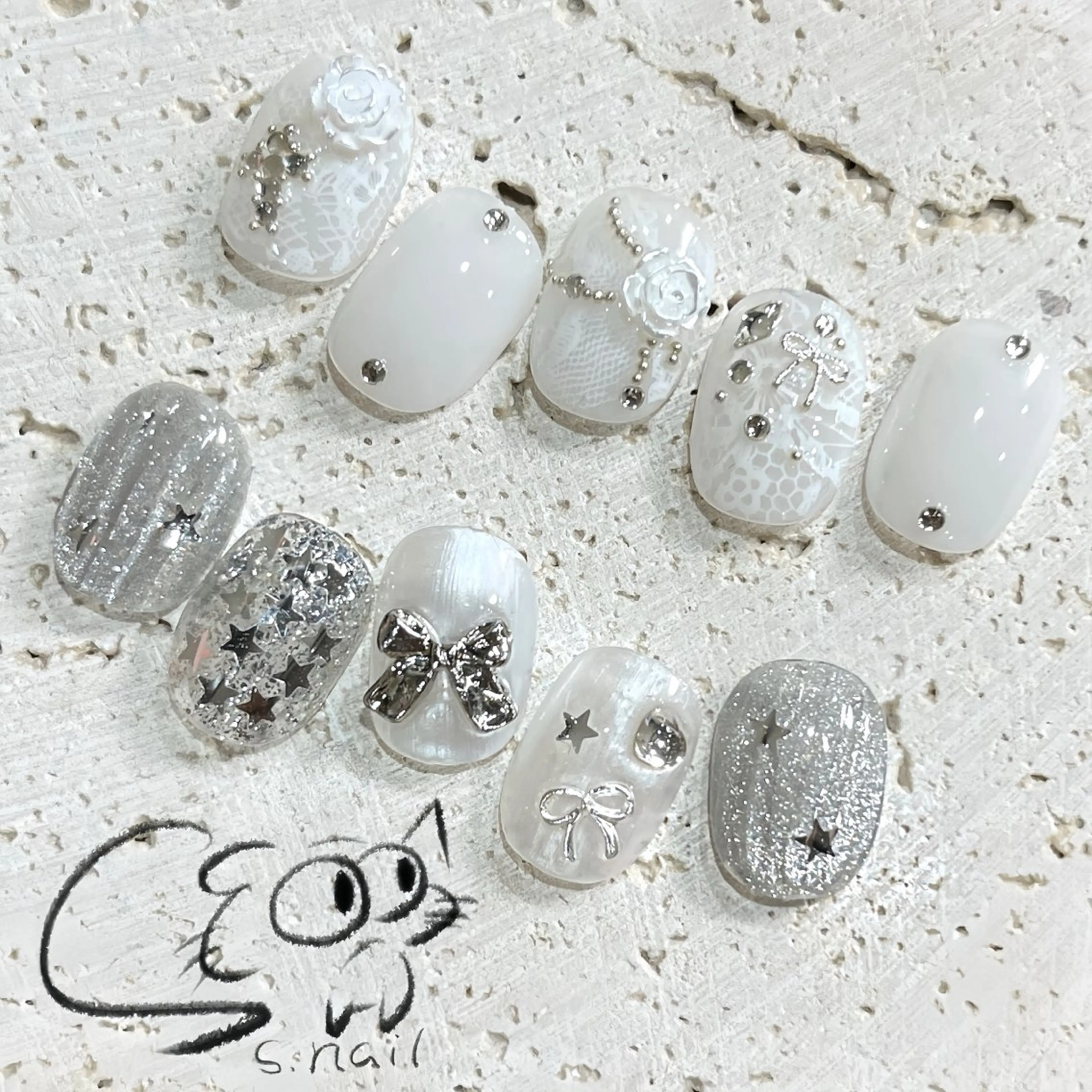 ネイル チークネイル フレンチネイル グラデーション マグネットネイル ワンカラーネイル ハンドネイル S.nail所属・S.nail _のネイルデザイン