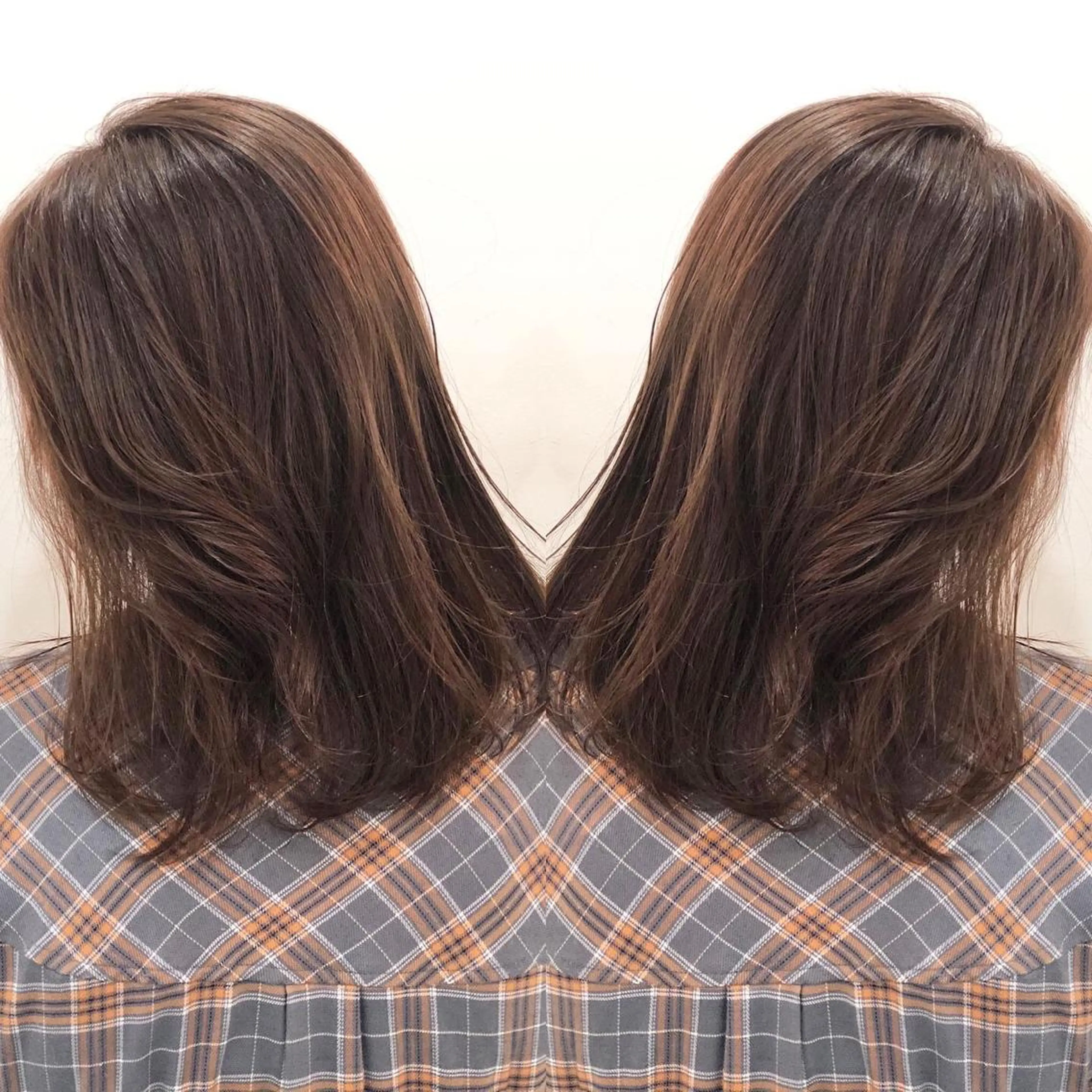 ミディアム カラー ブリーチ ブラウンカラー ケアカラー 透明感カラー ダブルカラー 推しヘア🎀 NATSUNEのヘアスタイル