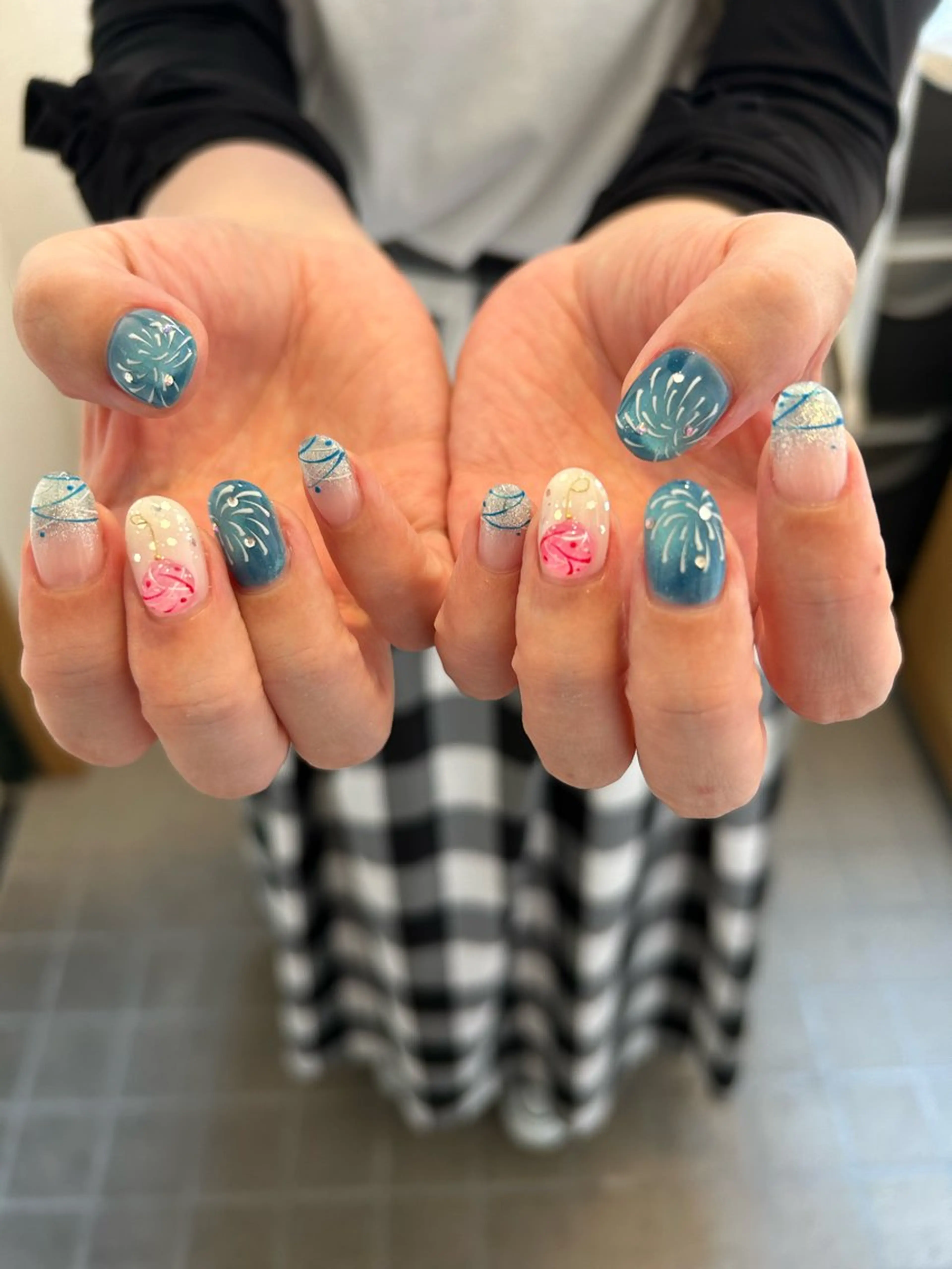 ネイル 持ち込み ハンドネイル Aimer Ciel エメシエル大宮ネイルのネイルデザイン