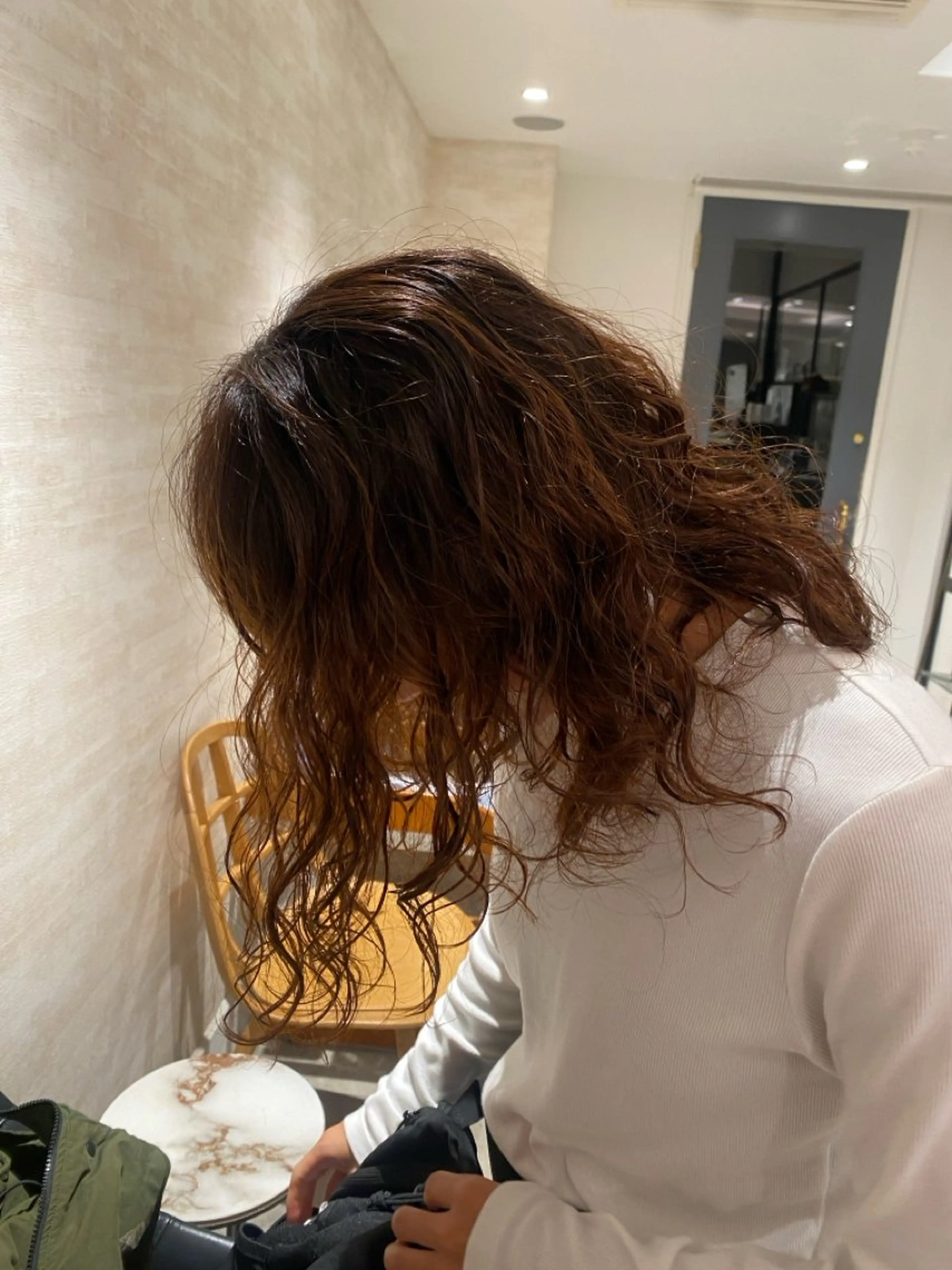 ミディアム パーマ ミディアムパーマ パーマ 🫧Miyu /ブロー🫧のヘアスタイル